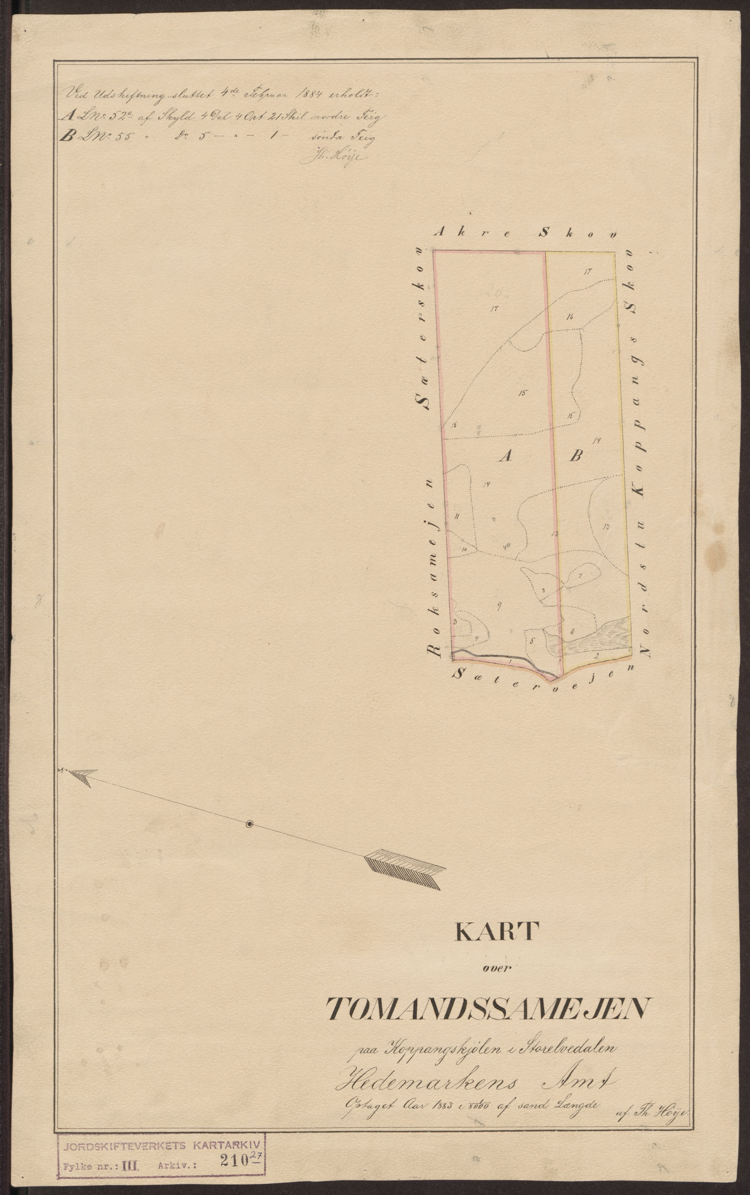 Jordskifteverkets kartarkiv, AV/RA-S-3929/T, 1859-1988, s. 329