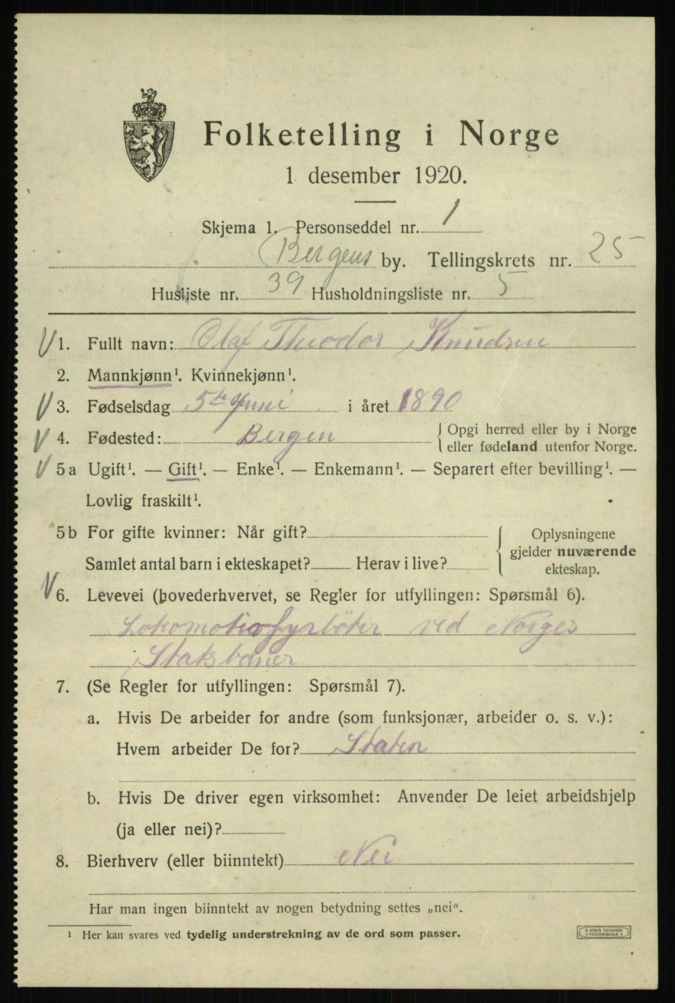 SAB, Folketelling 1920 for 1301 Bergen kjøpstad, 1920, s. 89755