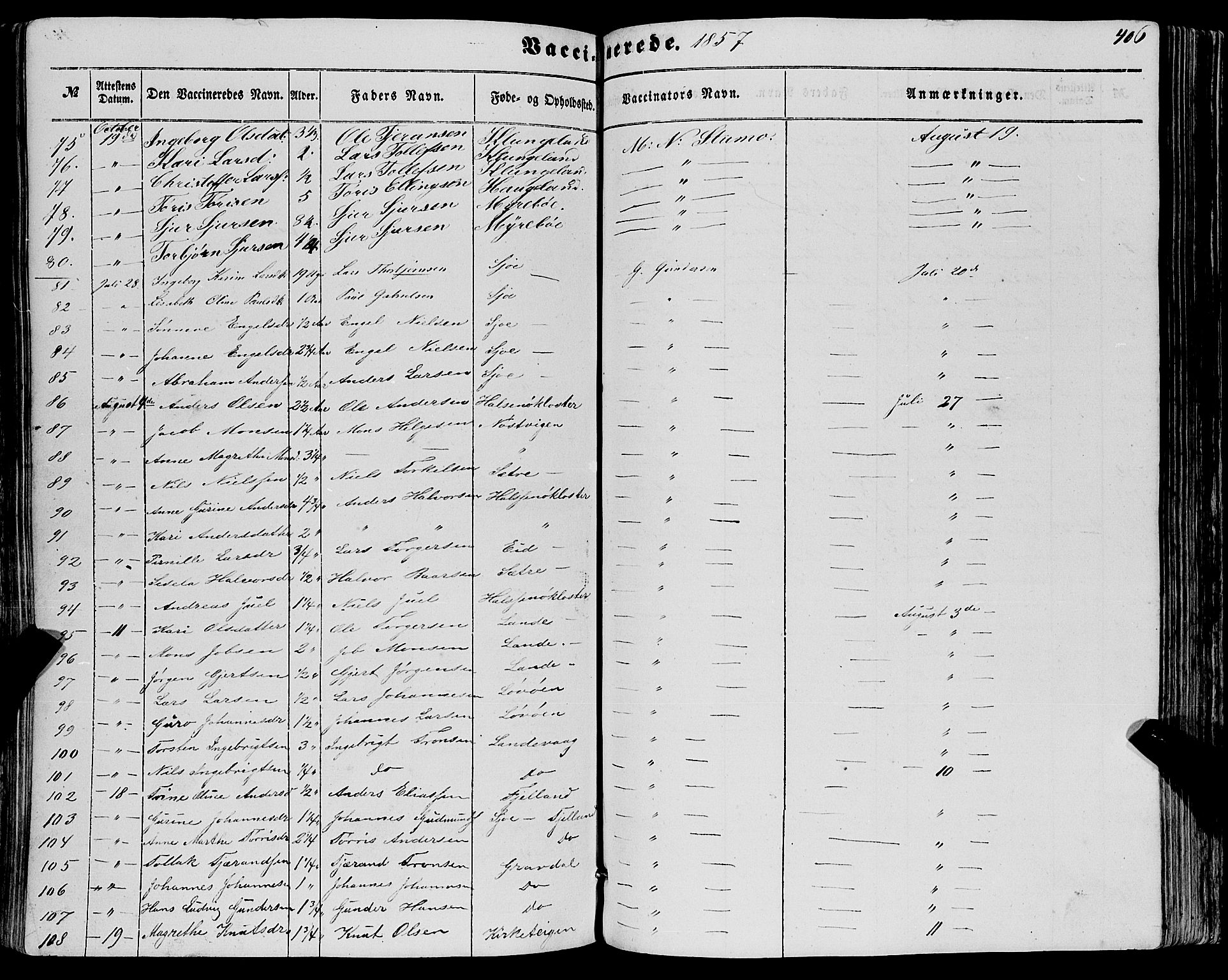 Fjelberg sokneprestembete, AV/SAB-A-75201/H/Haa: Ministerialbok nr. A 7, 1851-1867, s. 406