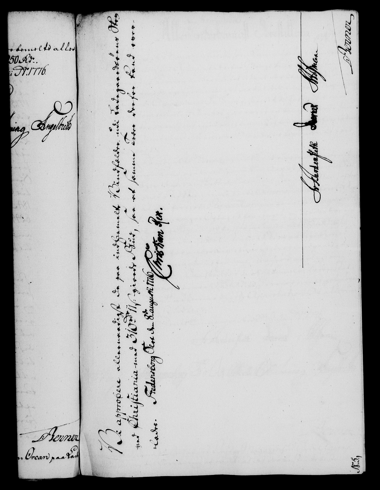 Rentekammeret, Kammerkanselliet, RA/EA-3111/G/Gf/Gfa/L0058: Norsk relasjons- og resolusjonsprotokoll (merket RK 52.58), 1776, s. 132