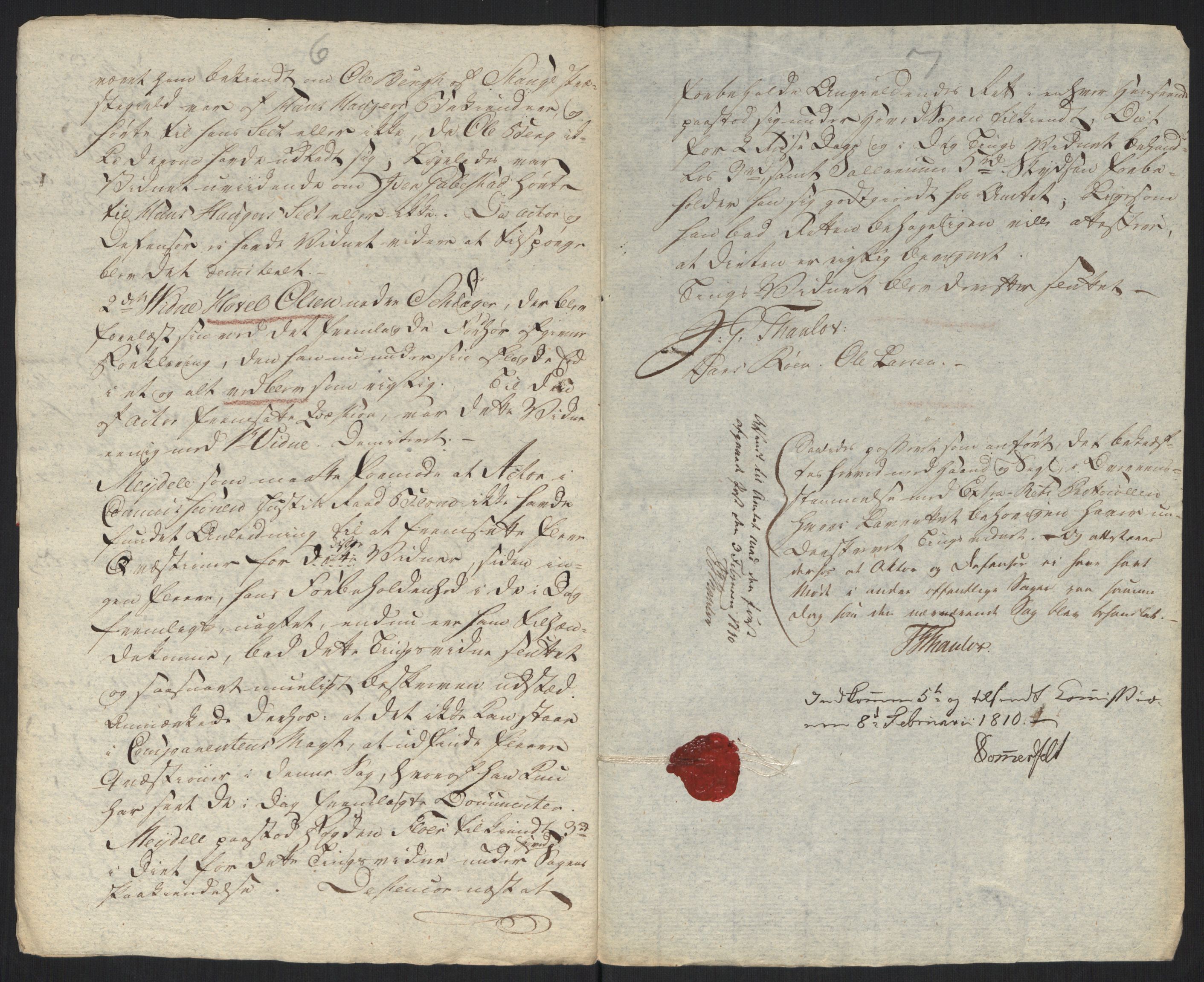 Justisdepartementet, Kommisjon i saken mot Hans Nielsen Hauge 1804, AV/RA-S-1151/D/L0004: Hans Nielsen Hauges sak, 1813, s. 477