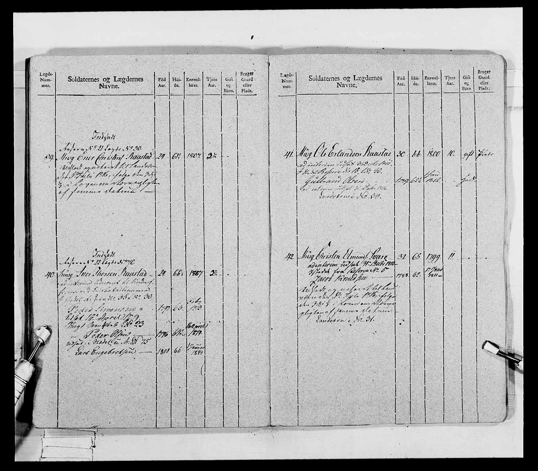 Generalitets- og kommissariatskollegiet, Det kongelige norske kommissariatskollegium, AV/RA-EA-5420/E/Eh/L0069: Opplandske gevorbne infanteriregiment, 1810-1818, s. 330