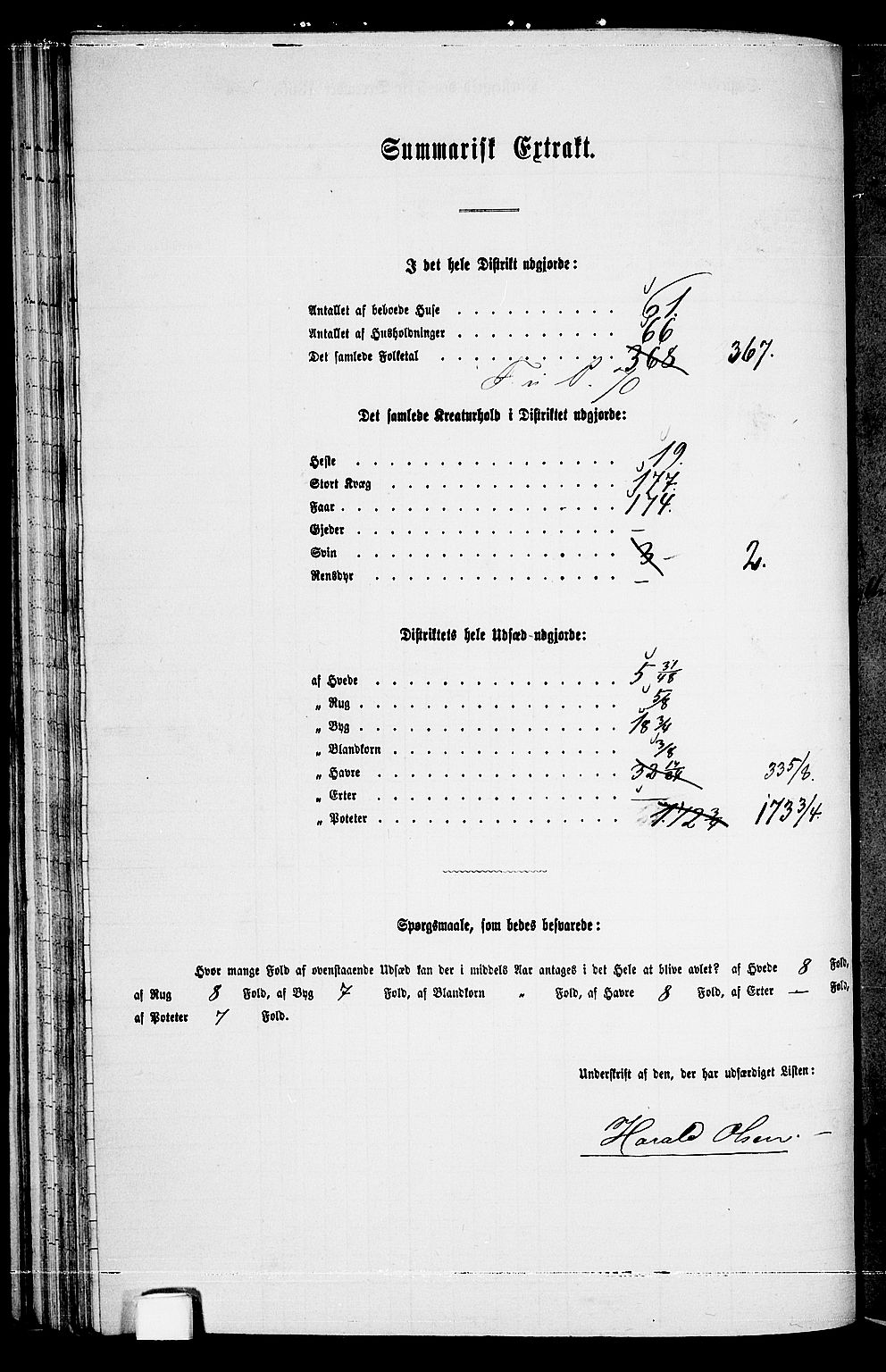 RA, Folketelling 1865 for 0927P Høvåg prestegjeld, 1865, s. 75