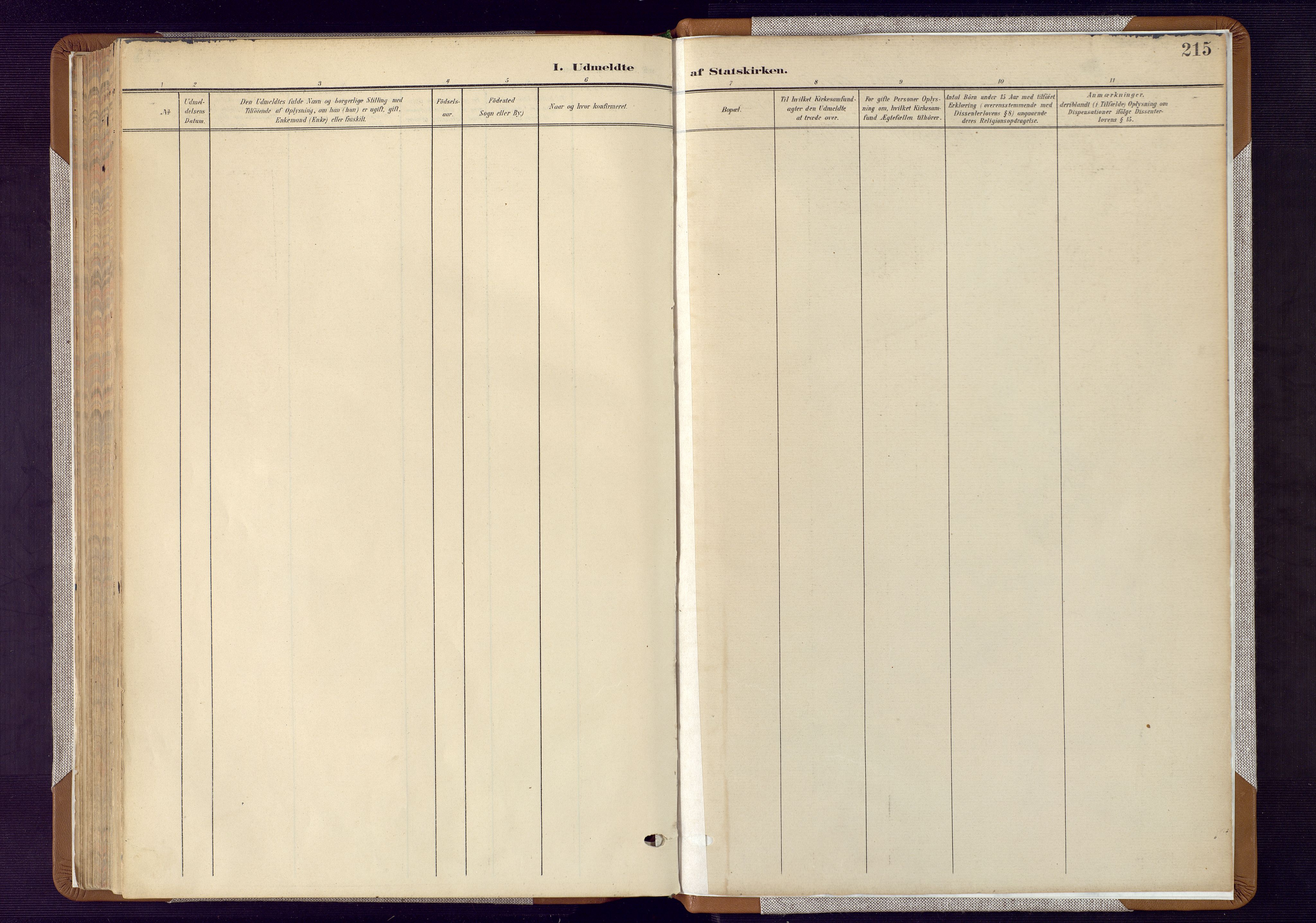 Flekkefjord sokneprestkontor, AV/SAK-1111-0012/F/Fa/Fab/L0007: Ministerialbok nr. A 7, 1902-1921, s. 215