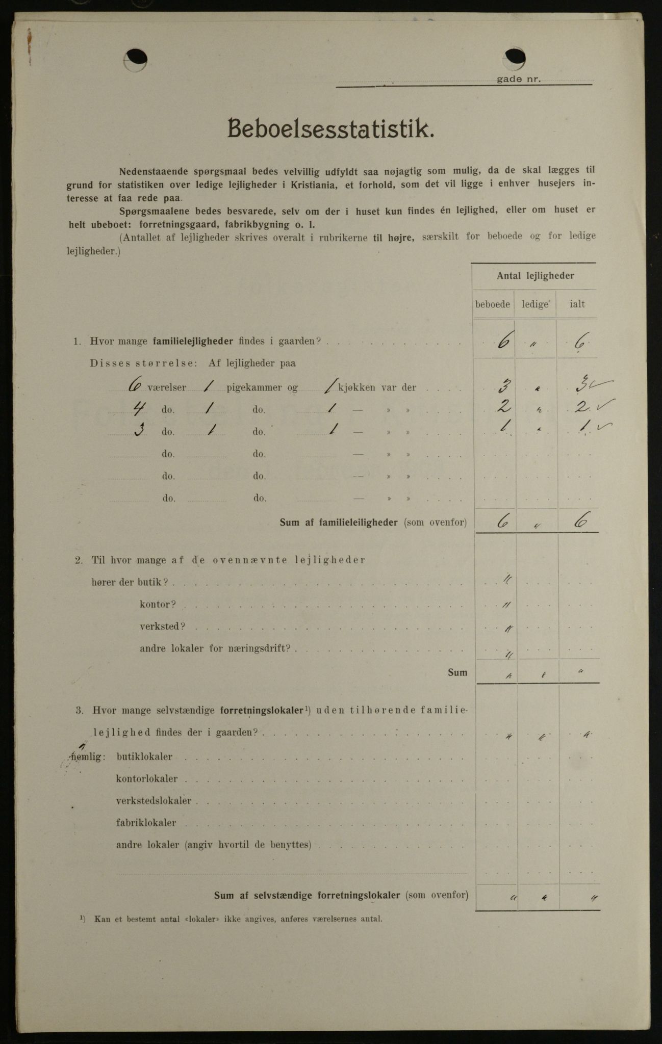 OBA, Kommunal folketelling 1.2.1908 for Kristiania kjøpstad, 1908, s. 39508