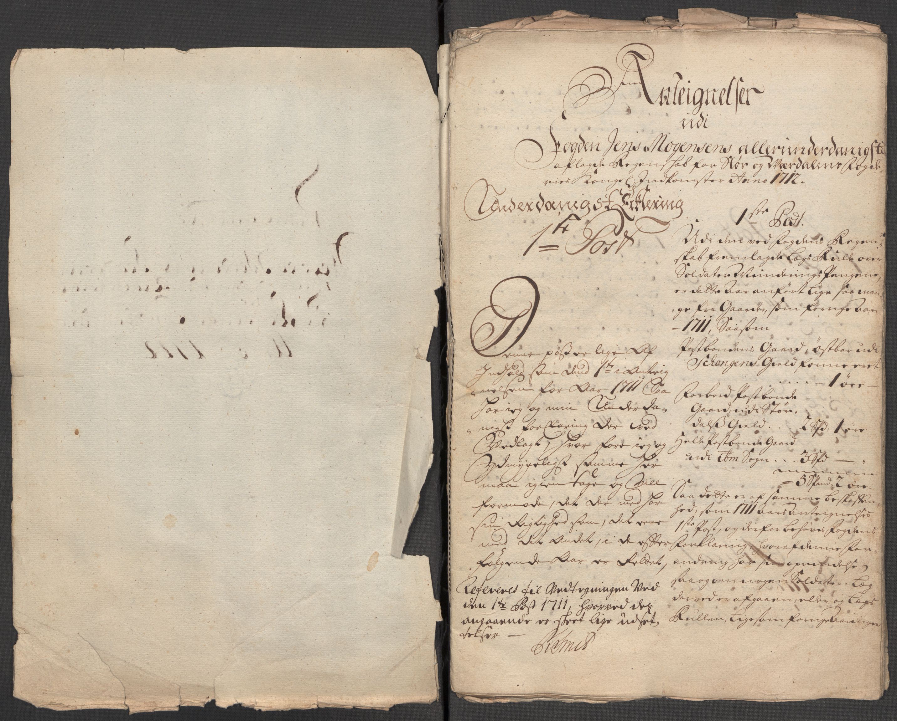 Rentekammeret inntil 1814, Reviderte regnskaper, Fogderegnskap, RA/EA-4092/R62/L4202: Fogderegnskap Stjørdal og Verdal, 1712, s. 341