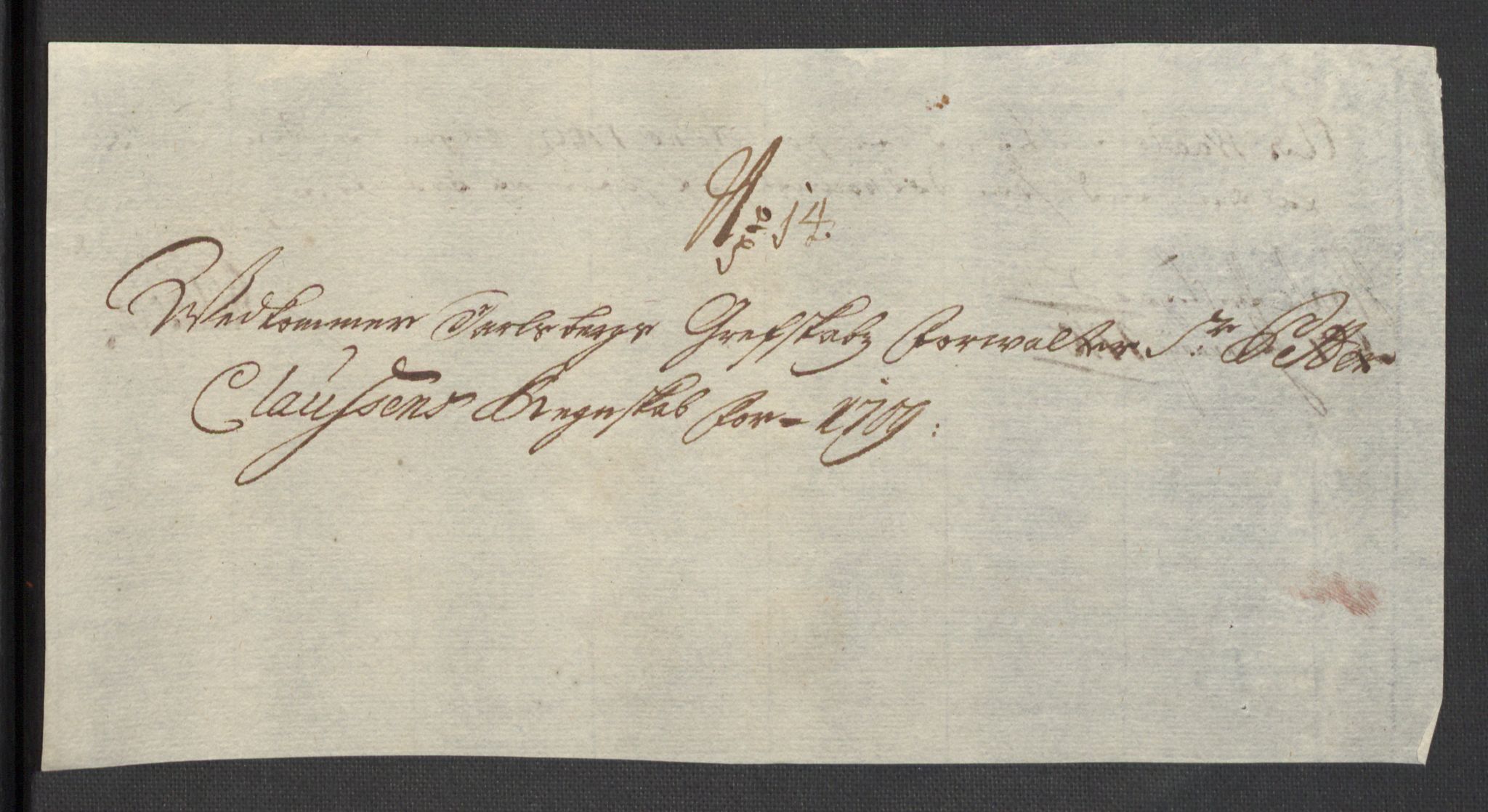 Rentekammeret inntil 1814, Reviderte regnskaper, Fogderegnskap, RA/EA-4092/R32/L1874: Fogderegnskap Jarlsberg grevskap, 1709, s. 162