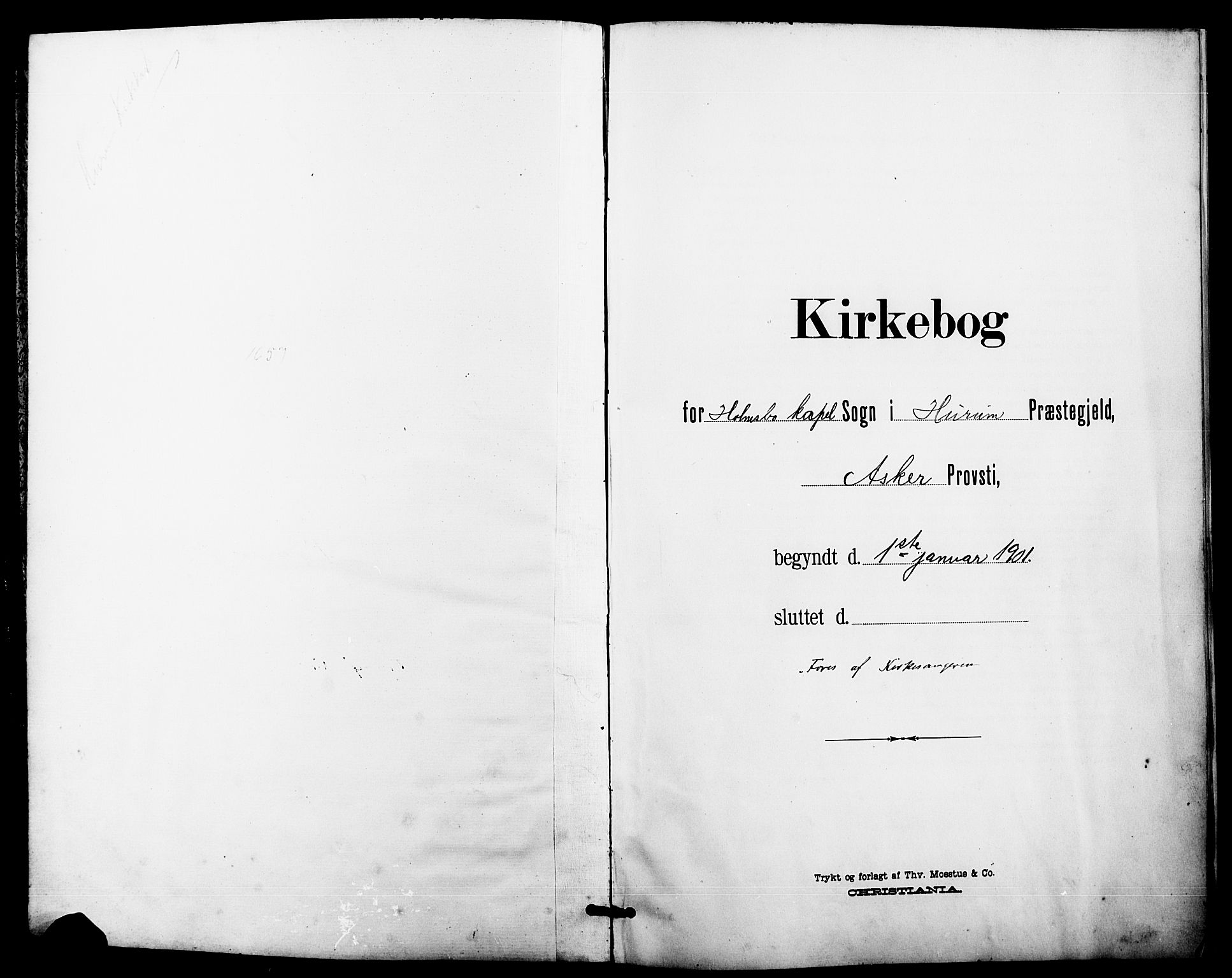 Hurum kirkebøker, AV/SAKO-A-229/G/Gc/L0001: Klokkerbok nr. III 1, 1901-1925