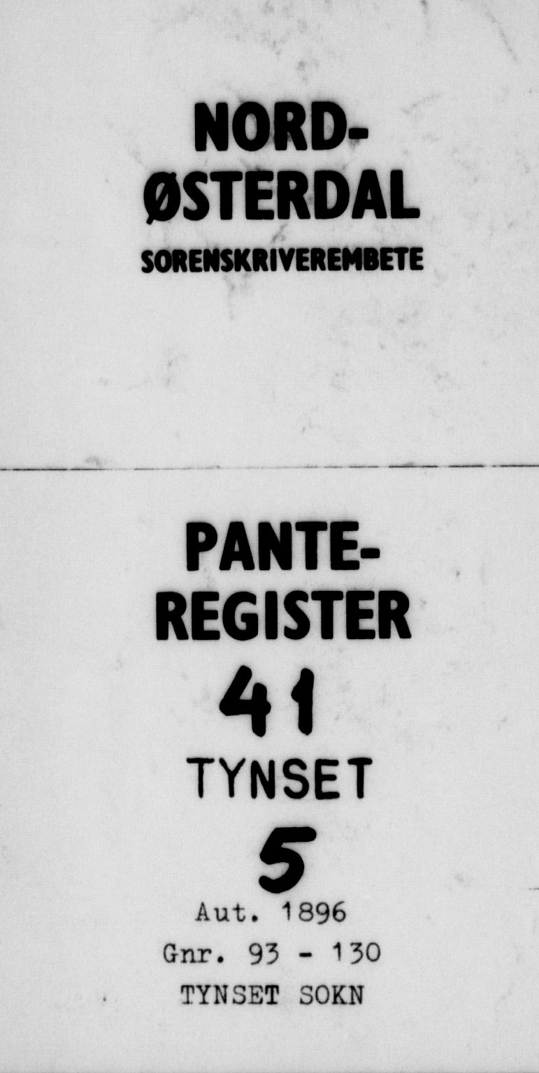 Nord-Østerdal tingrett, SAH/TING-020/H/Ha/Hag/L0041: Panteregister nr. 5, 1896