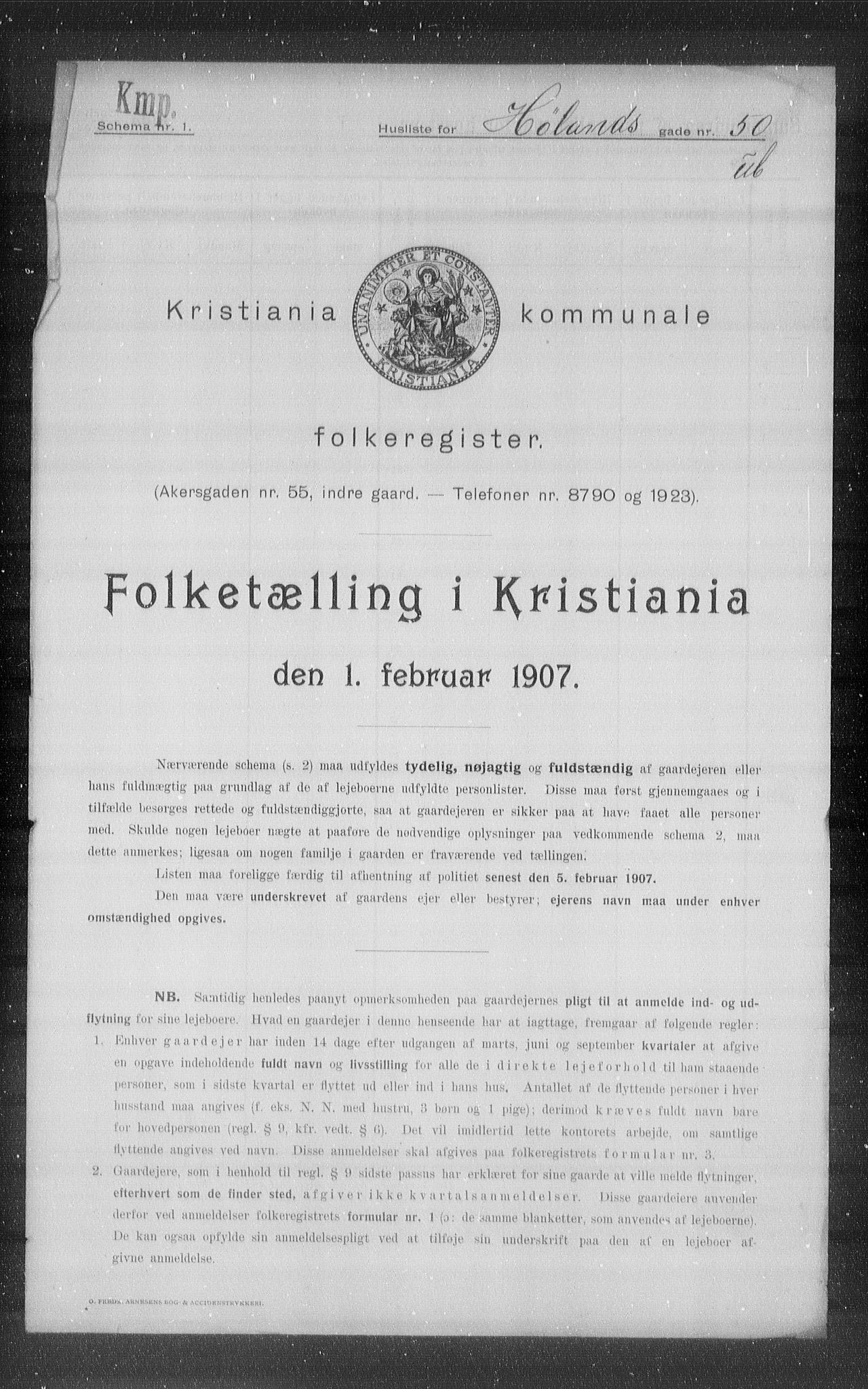 OBA, Kommunal folketelling 1.2.1907 for Kristiania kjøpstad, 1907, s. 21928