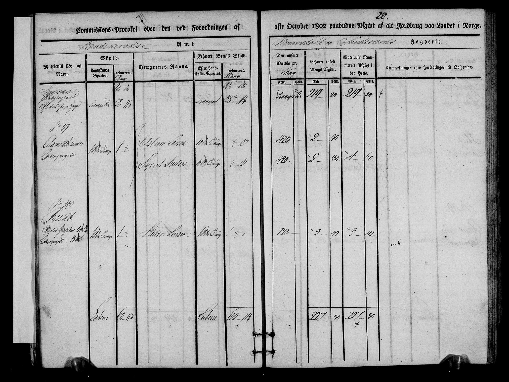 Rentekammeret inntil 1814, Realistisk ordnet avdeling, RA/EA-4070/N/Ne/Nea/L0054: Numedal og Sandsvær fogderi. Kommisjonsprotokoll for Efteløt hovedsogn samt Tuft og Komnes annekser, 1803, s. 21