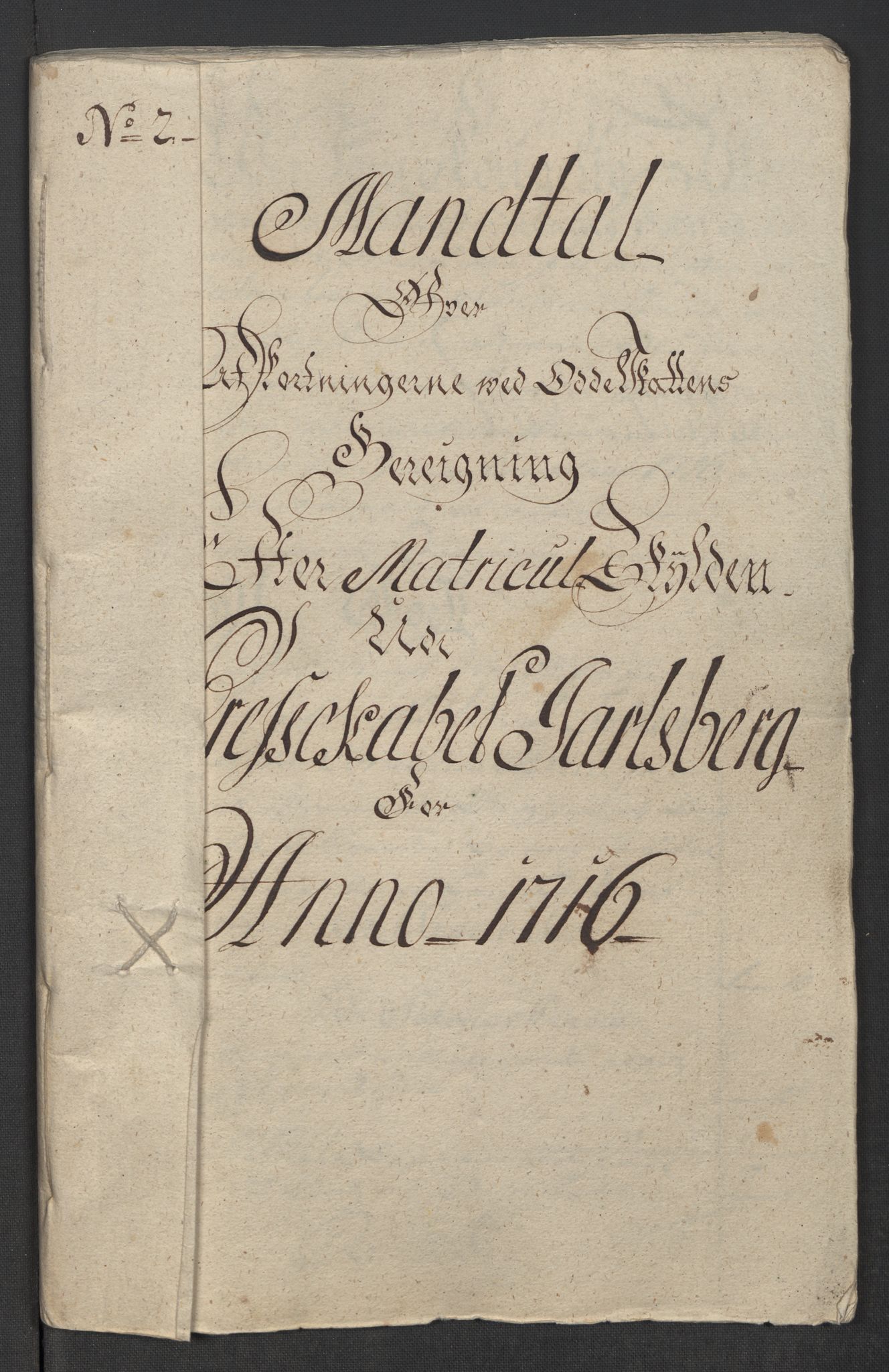 Rentekammeret inntil 1814, Reviderte regnskaper, Fogderegnskap, RA/EA-4092/R32/L1880: Fogderegnskap Jarlsberg grevskap, 1716, s. 231