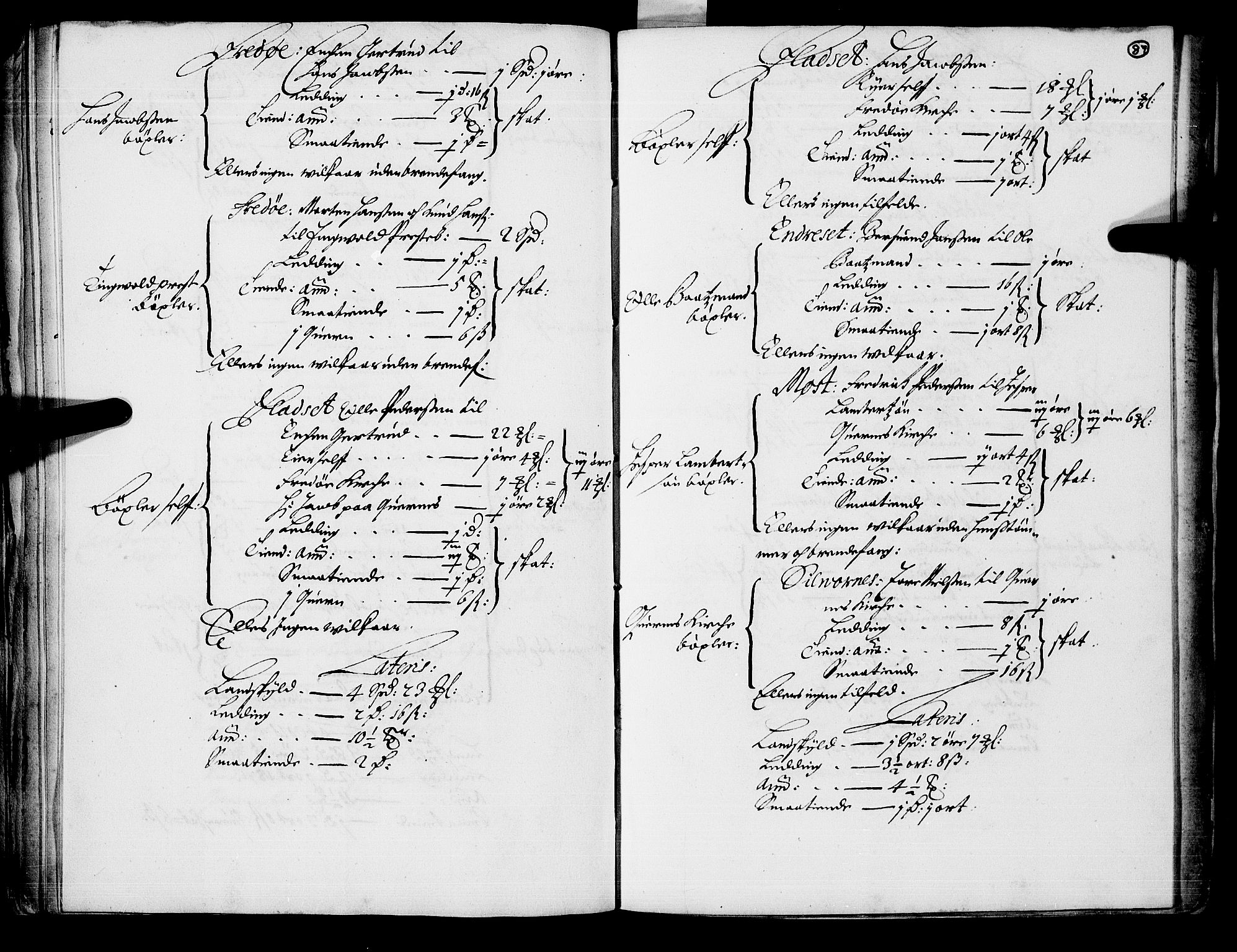 Rentekammeret inntil 1814, Realistisk ordnet avdeling, AV/RA-EA-4070/N/Nb/Nba/L0047: Nordmøre len, 1667, s. 86b-87a