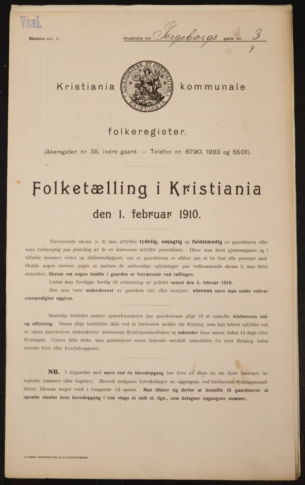 OBA, Kommunal folketelling 1.2.1910 for Kristiania, 1910, s. 42774