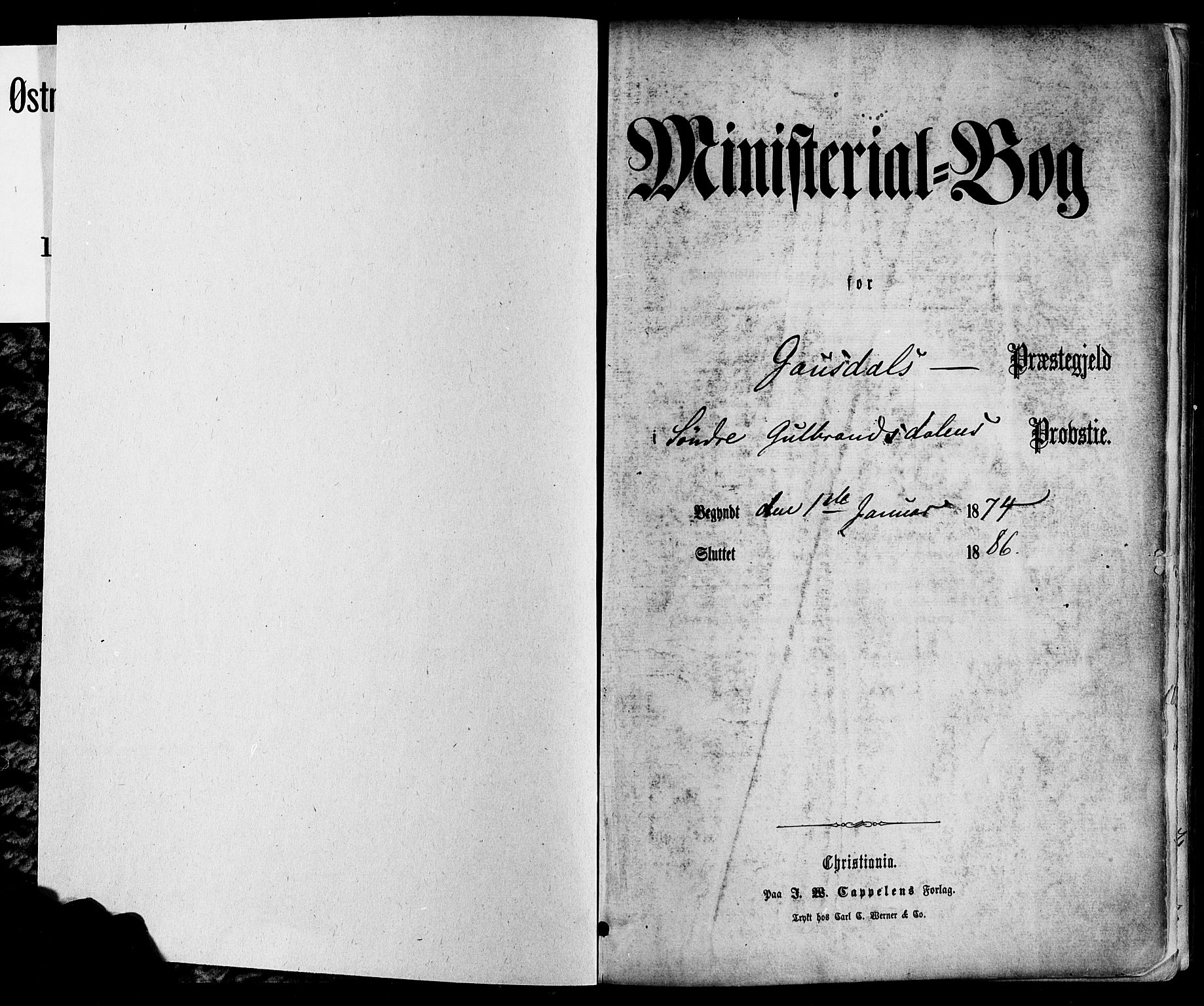 Østre Gausdal prestekontor, AV/SAH-PREST-092/H/Ha/Haa/L0001: Ministerialbok nr. 1, 1874-1886