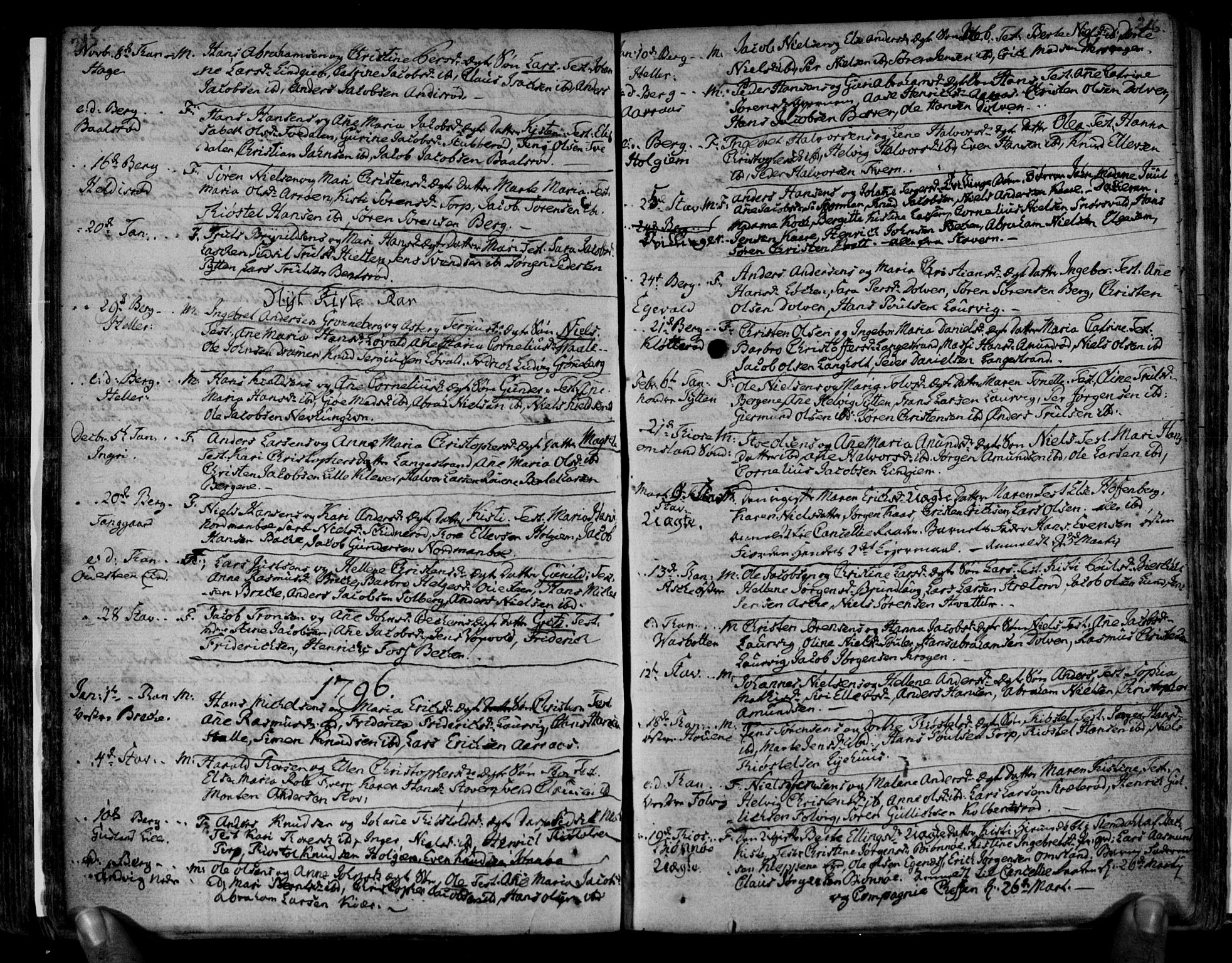 Brunlanes kirkebøker, SAKO/A-342/F/Fa/L0001: Ministerialbok nr. I 1, 1766-1801, s. 215-216