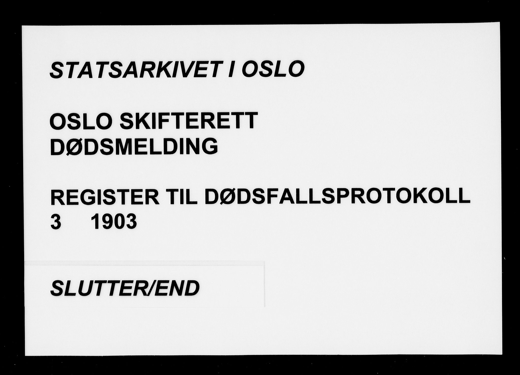 Oslo skifterett, AV/SAO-A-10383/F/Fa/Faa/L0003: Navneregister, 1903