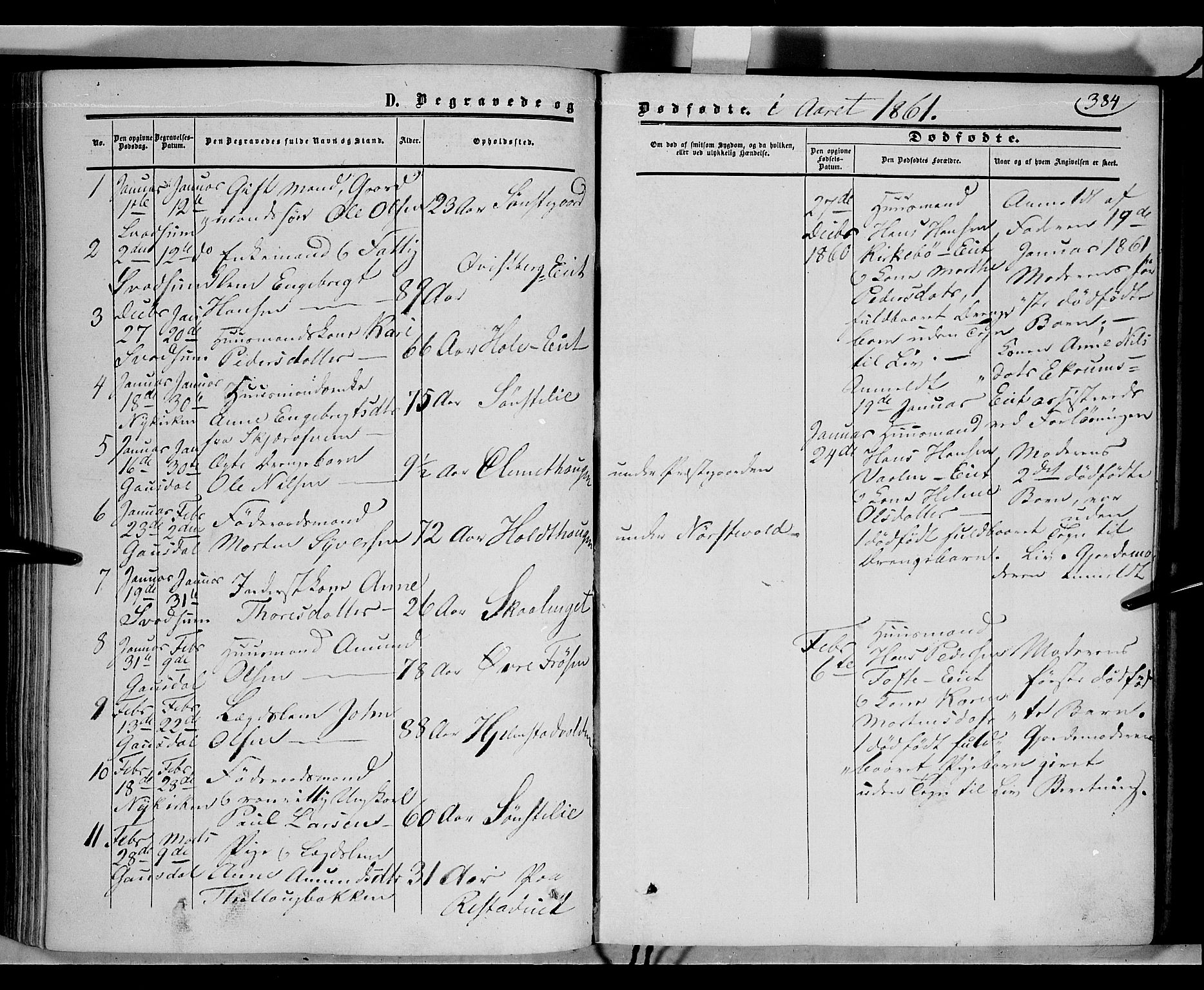 Gausdal prestekontor, AV/SAH-PREST-090/H/Ha/Haa/L0008: Ministerialbok nr. 8, 1850-1861, s. 384