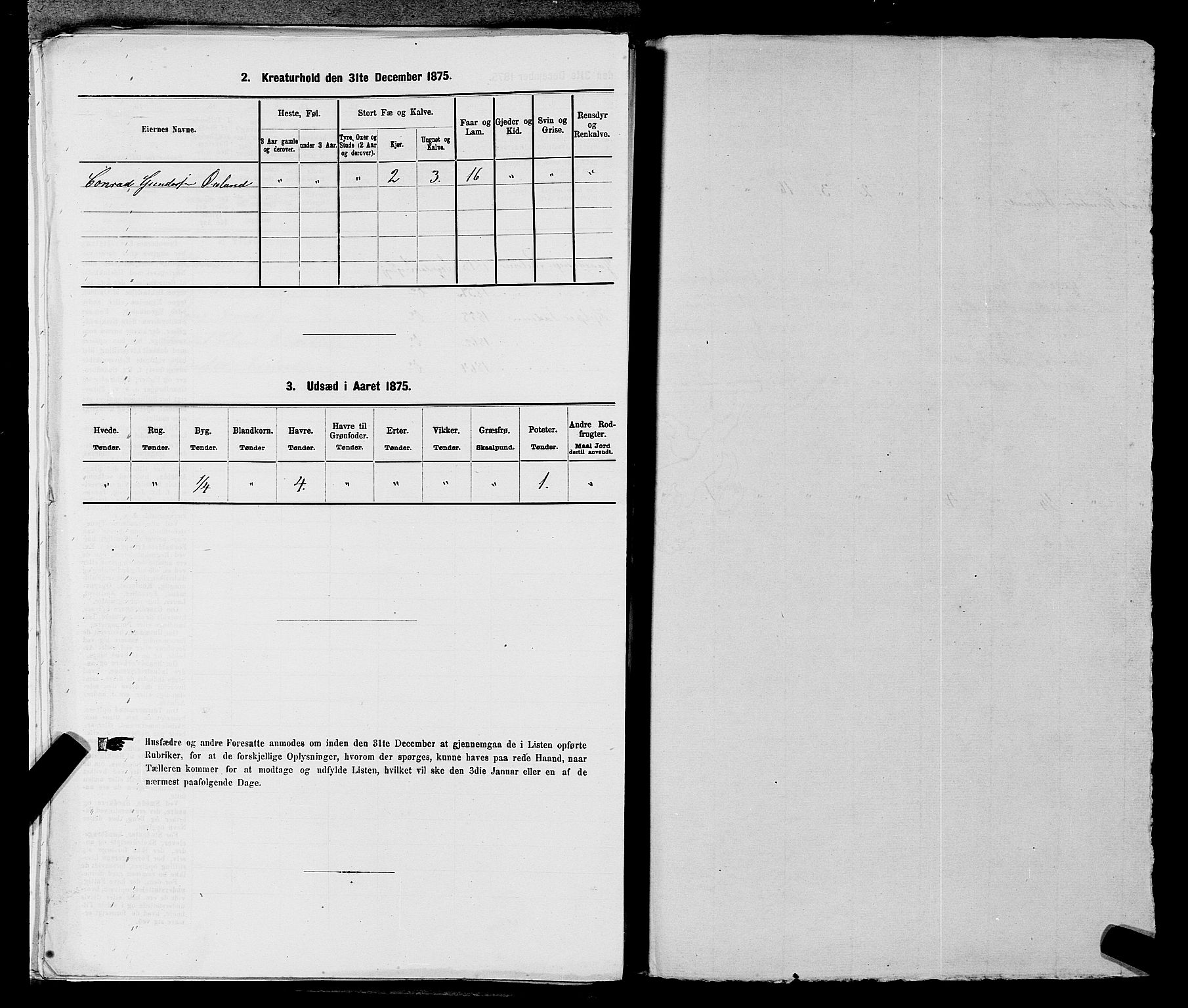 SAST, Folketelling 1875 for 1111L Sokndal prestegjeld, Sokndal landsokn, 1875, s. 425