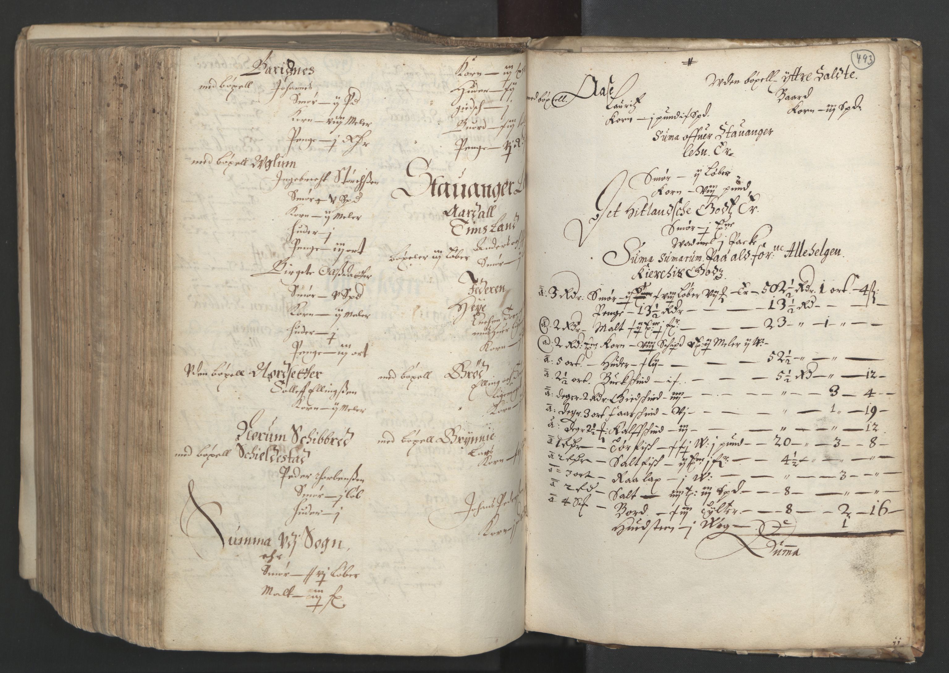Rentekammeret inntil 1814, Realistisk ordnet avdeling, AV/RA-EA-4070/L/L0025/0001: Bergen lagdømme: / [B]: Kronens jordebok. Nordhordland, Sunnhordland, Ytre Sogn, Indre Sogn, Sunnfjord, Nordfjord, Sunnmøre, Hardanger med Halsnøy kloster, Lyse kloster, Apostelgodset, Munkeliv og St. Hans kloster, Alle helgen gods, Lagstolen gods, Ove Jenssøns gods på Voss, 1661, s. 492b-493a