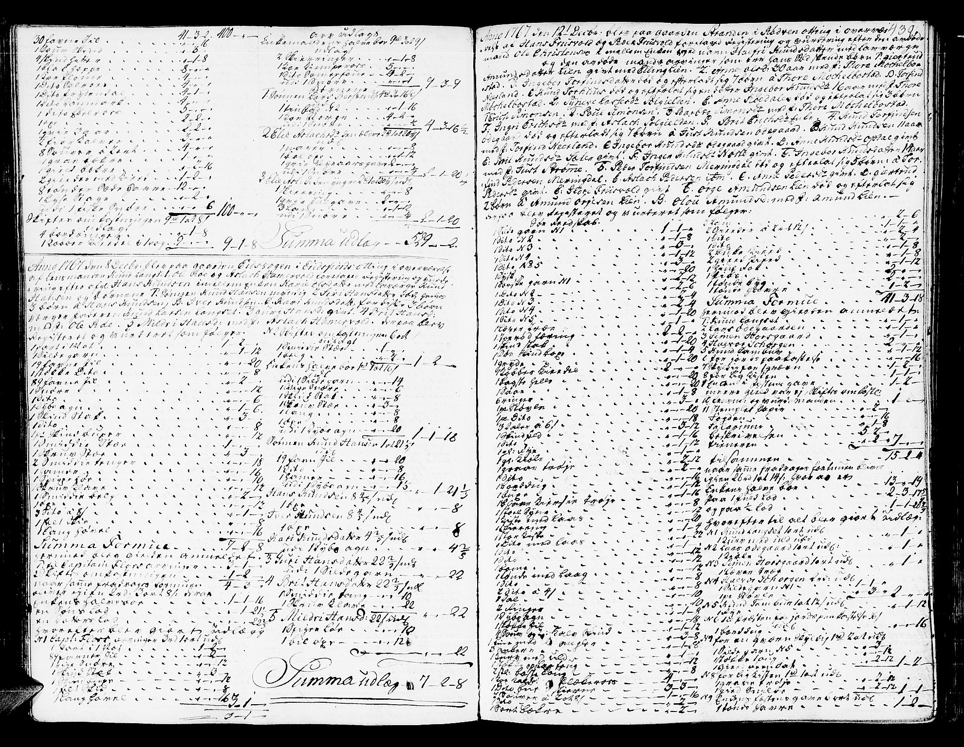 Romsdal sorenskriveri, AV/SAT-A-4149/1/3/3A/L0009: Skifteprotokoll, 1761-1773, s. 438b-439a