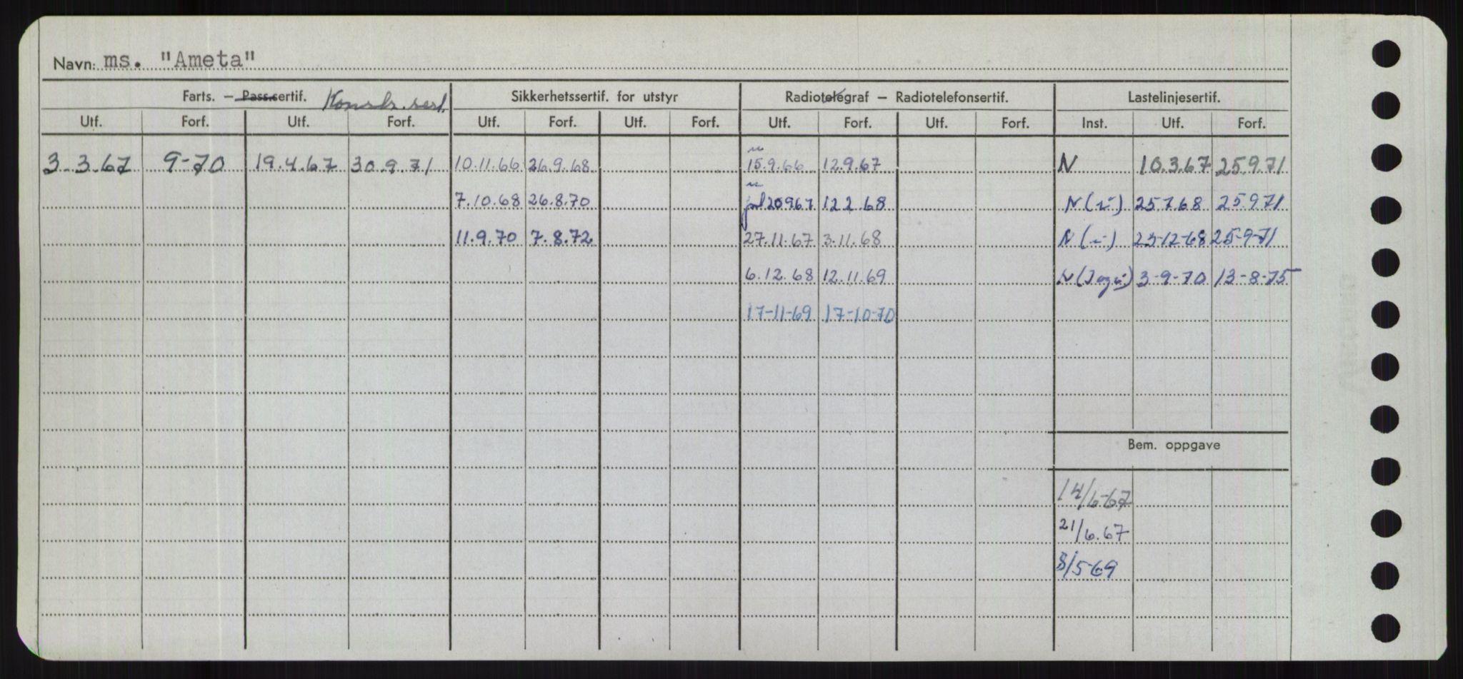 Sjøfartsdirektoratet med forløpere, Skipsmålingen, RA/S-1627/H/Hd/L0001: Fartøy, A-Anv, s. 476