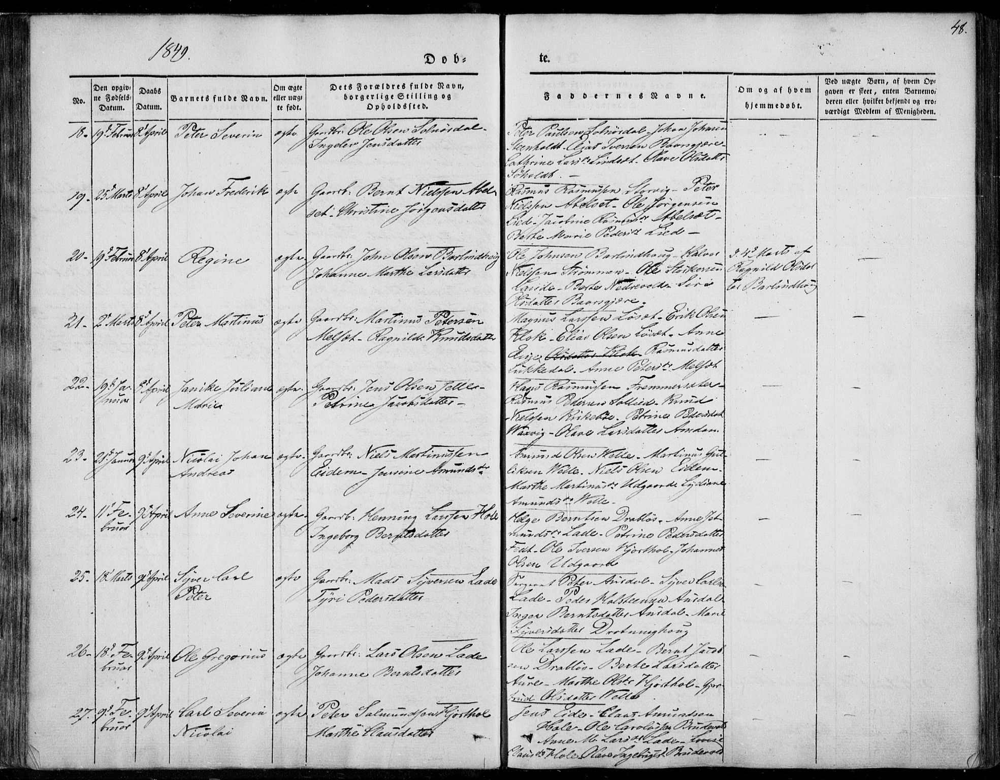 Ministerialprotokoller, klokkerbøker og fødselsregistre - Møre og Romsdal, SAT/A-1454/522/L0312: Ministerialbok nr. 522A07, 1843-1851, s. 48