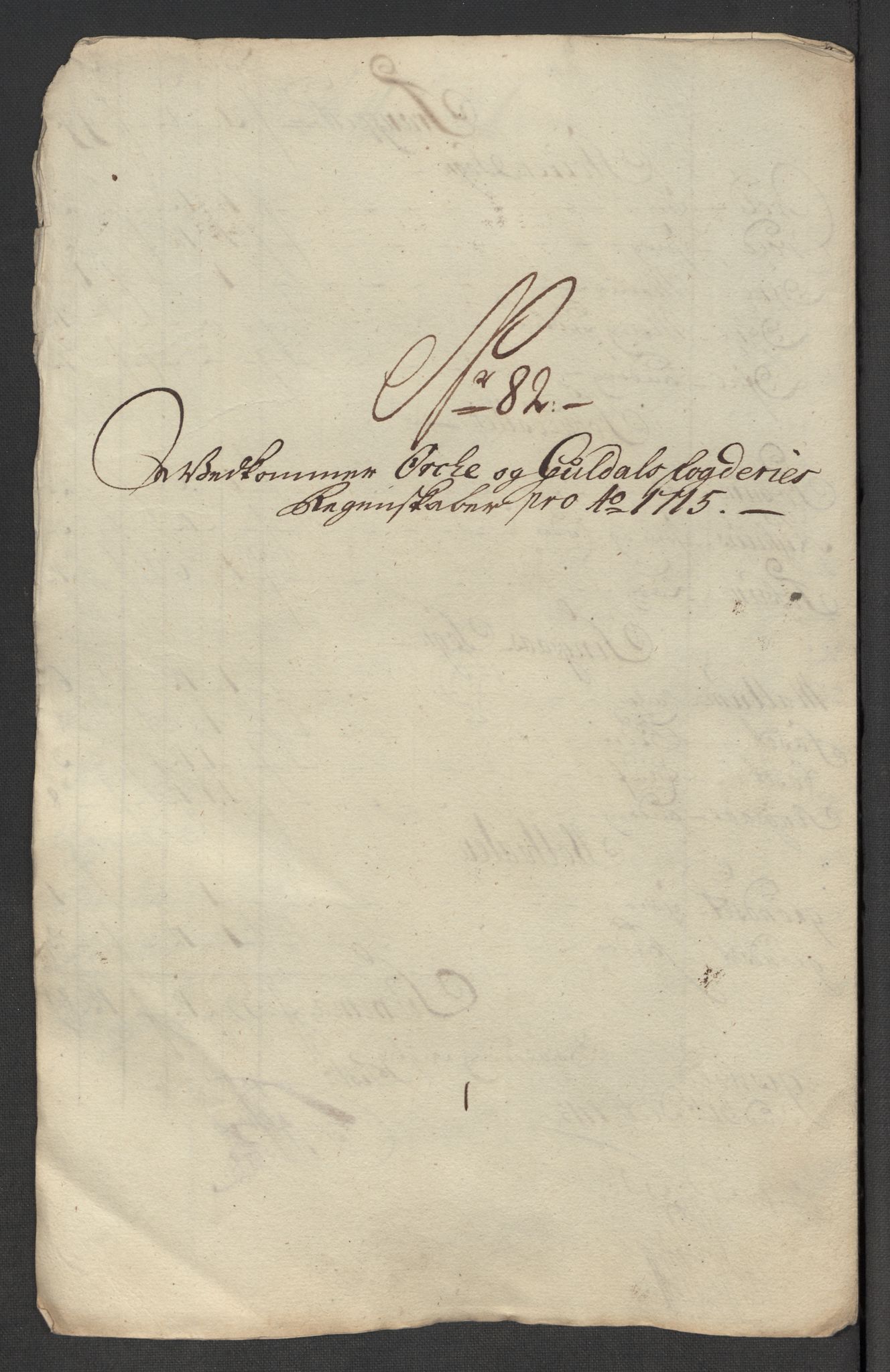 Rentekammeret inntil 1814, Reviderte regnskaper, Fogderegnskap, RA/EA-4092/R60/L3966: Fogderegnskap Orkdal og Gauldal, 1715, s. 536
