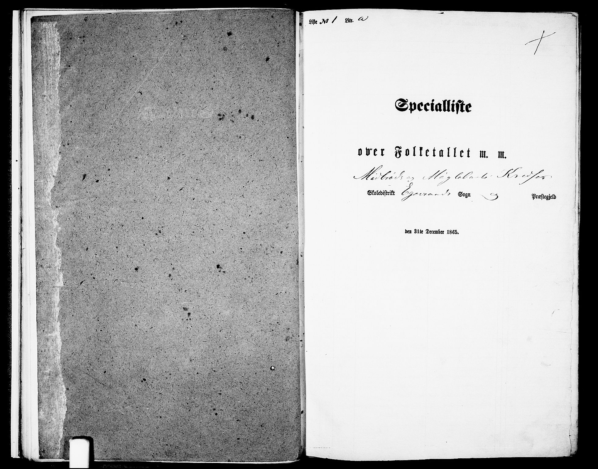 RA, Folketelling 1865 for 1116L Eigersund prestegjeld, Eigersund landsokn og Ogna sokn, 1865, s. 15