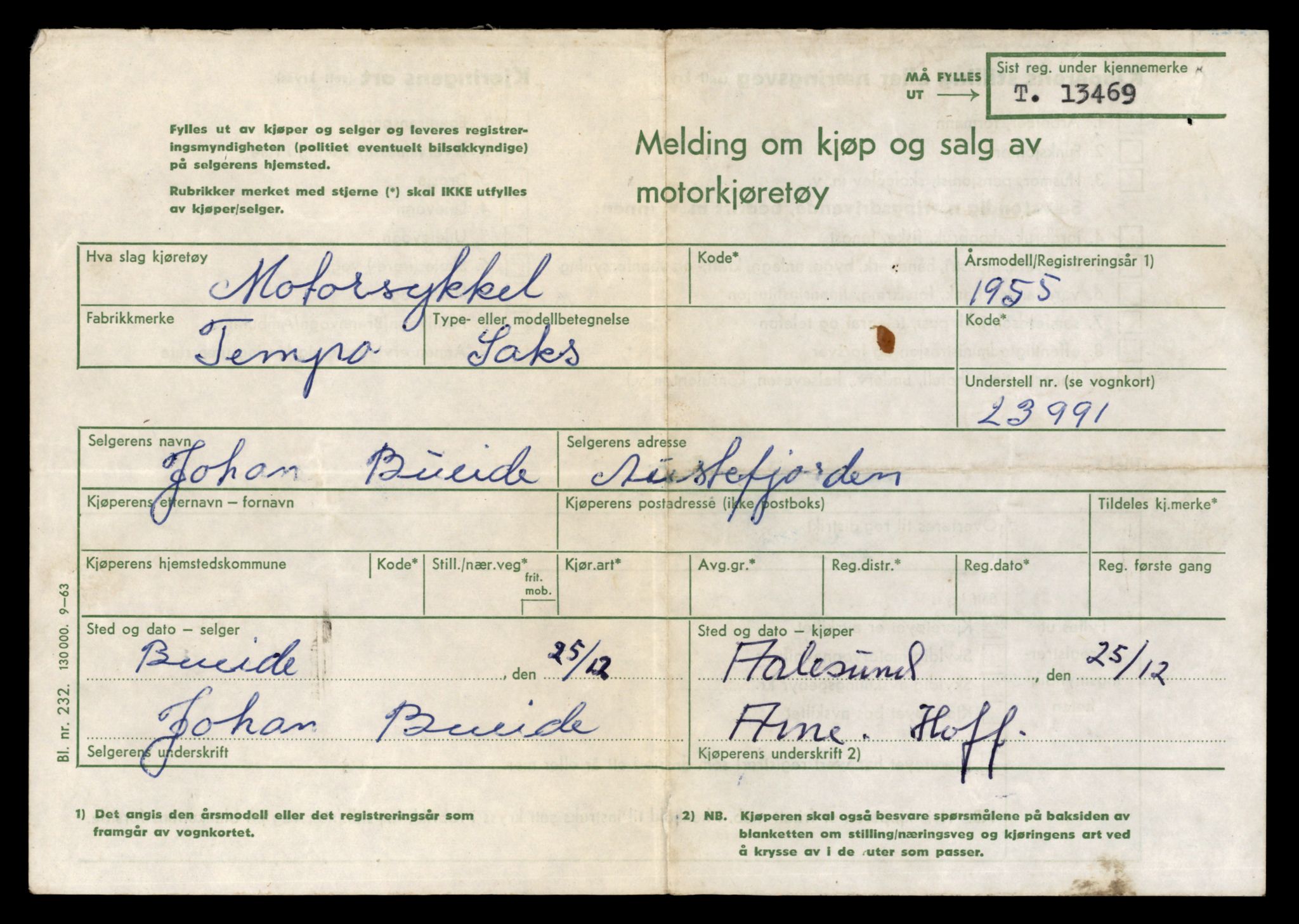 Møre og Romsdal vegkontor - Ålesund trafikkstasjon, AV/SAT-A-4099/F/Fe/L0039: Registreringskort for kjøretøy T 13361 - T 13530, 1927-1998, s. 1879