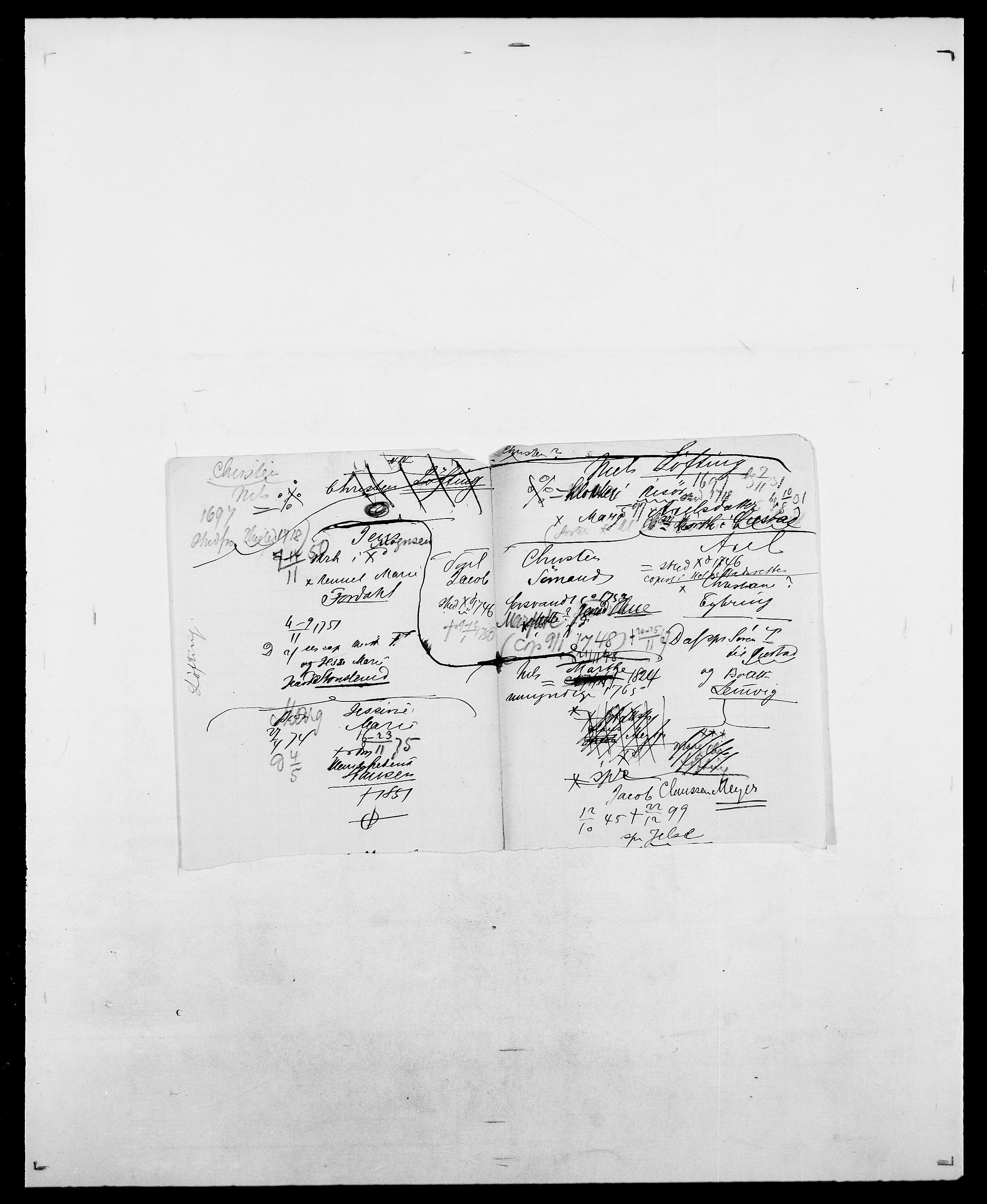 Delgobe, Charles Antoine - samling, SAO/PAO-0038/D/Da/L0025: Løberg - Mazar, s. 25