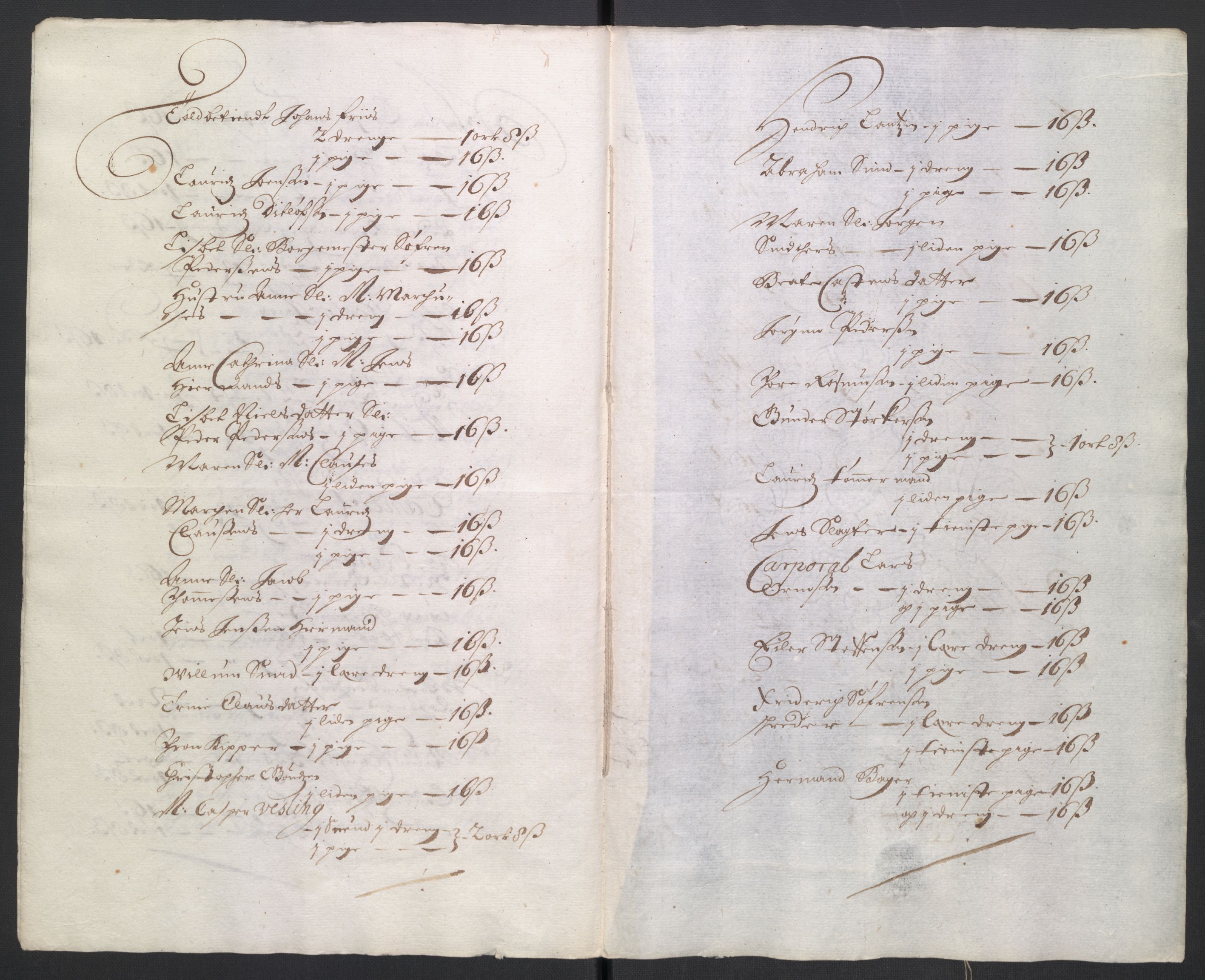 Rentekammeret inntil 1814, Reviderte regnskaper, Byregnskaper, RA/EA-4066/R/Ro/L0301: [O3] Kontribusjonsregnskap, 1679-1684, s. 157