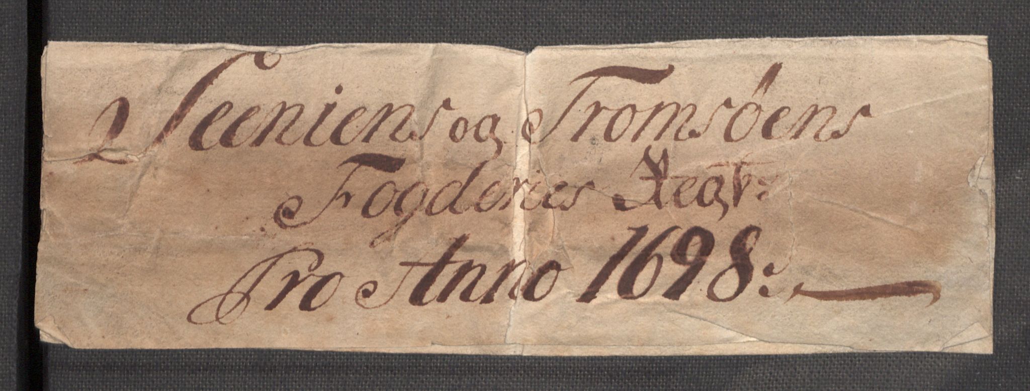 Rentekammeret inntil 1814, Reviderte regnskaper, Fogderegnskap, AV/RA-EA-4092/R68/L4754: Fogderegnskap Senja og Troms, 1697-1699, s. 134