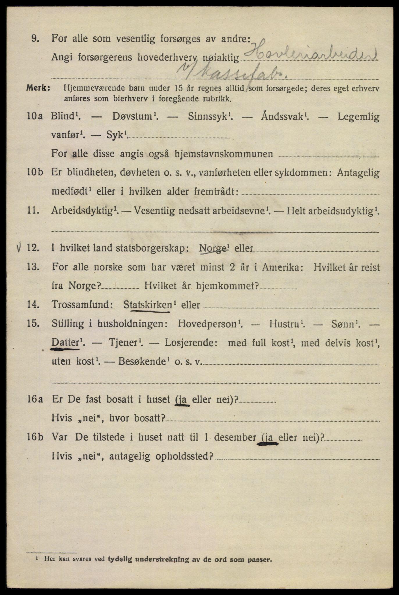 SAO, Folketelling 1920 for 0301 Kristiania kjøpstad, 1920, s. 267062