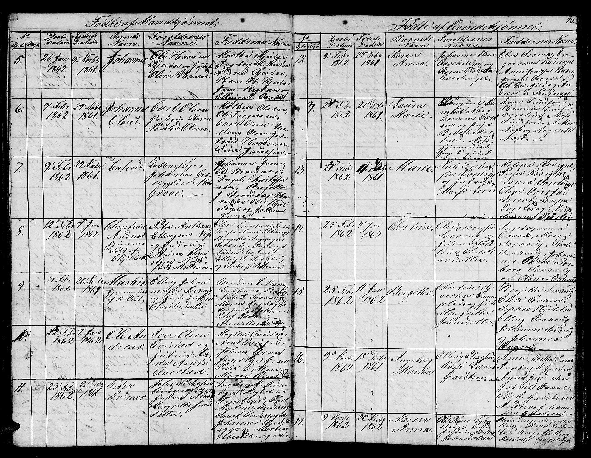 Ministerialprotokoller, klokkerbøker og fødselsregistre - Nord-Trøndelag, SAT/A-1458/730/L0299: Klokkerbok nr. 730C02, 1849-1871, s. 73