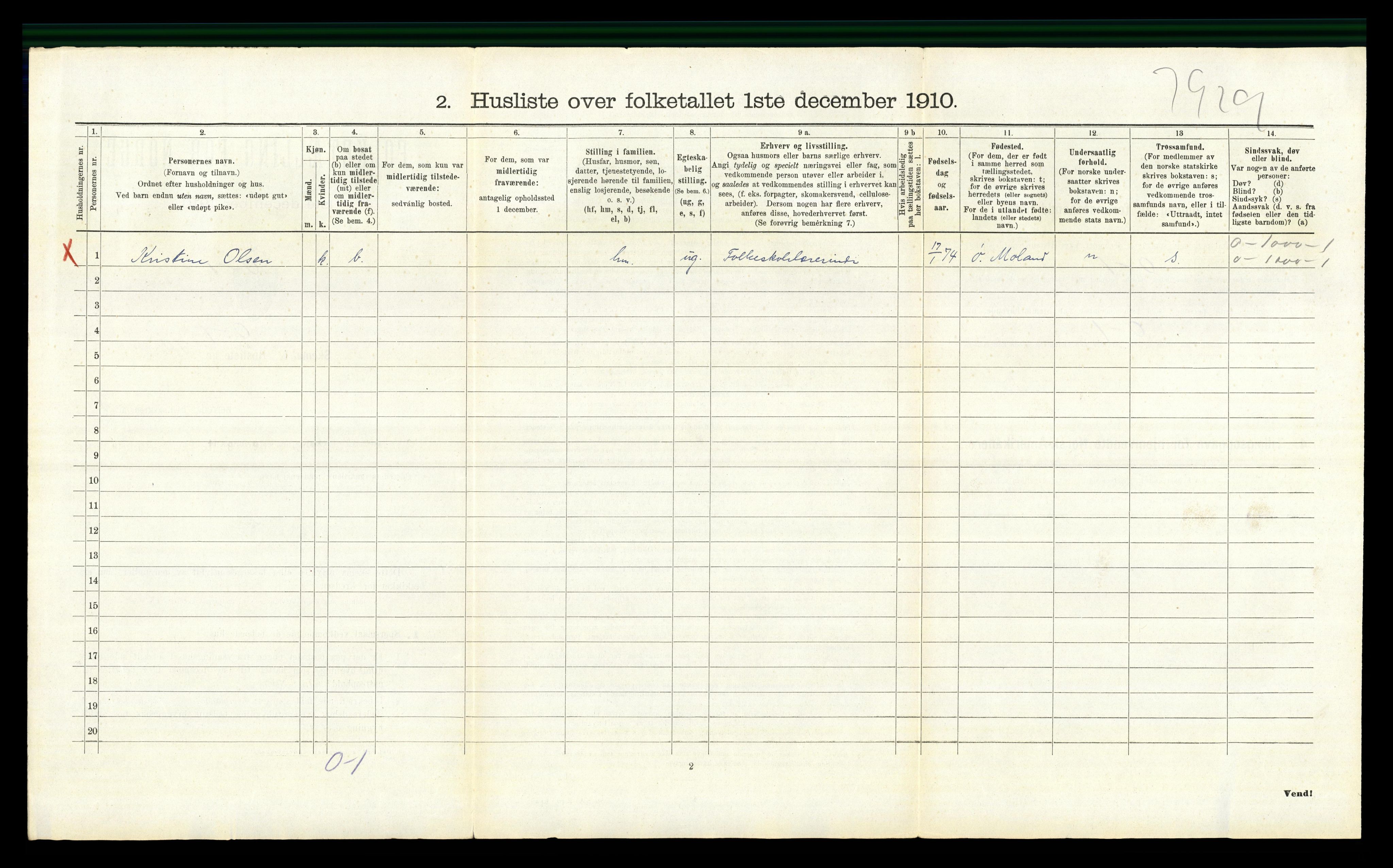 RA, Folketelling 1910 for 0411 Nes herred, 1910, s. 270