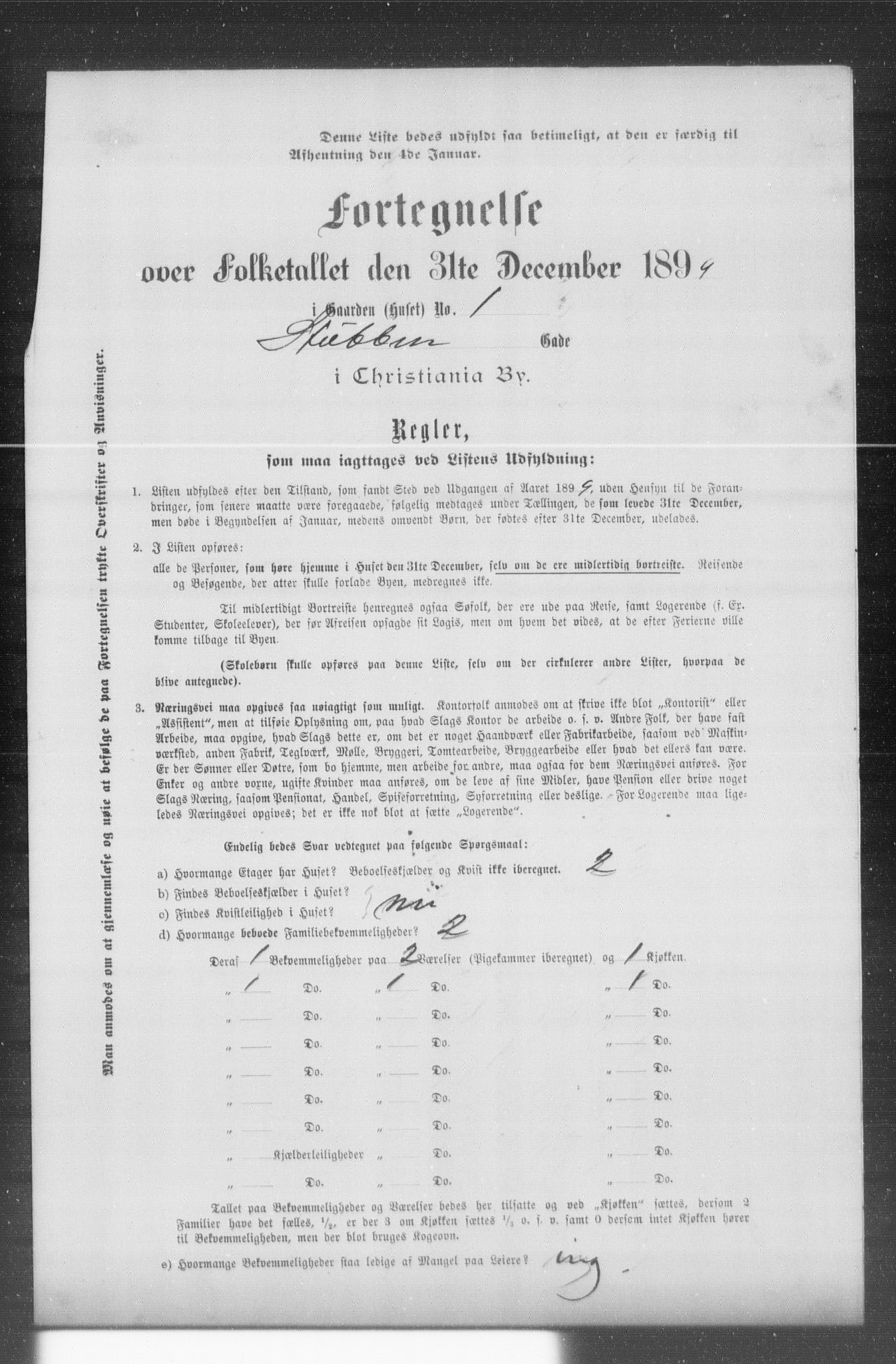 OBA, Kommunal folketelling 31.12.1899 for Kristiania kjøpstad, 1899, s. 13613