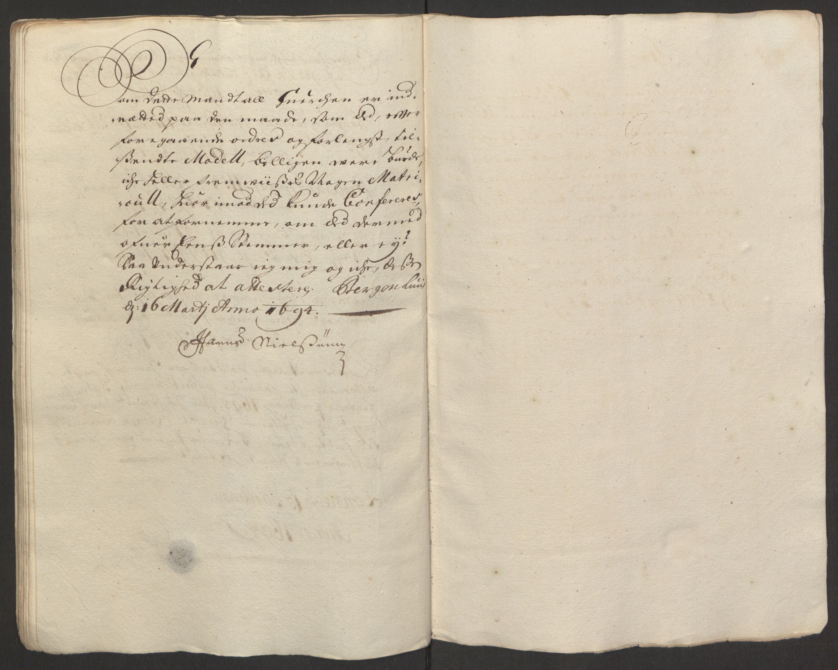 Rentekammeret inntil 1814, Reviderte regnskaper, Fogderegnskap, RA/EA-4092/R52/L3307: Fogderegnskap Sogn, 1693-1694, s. 35