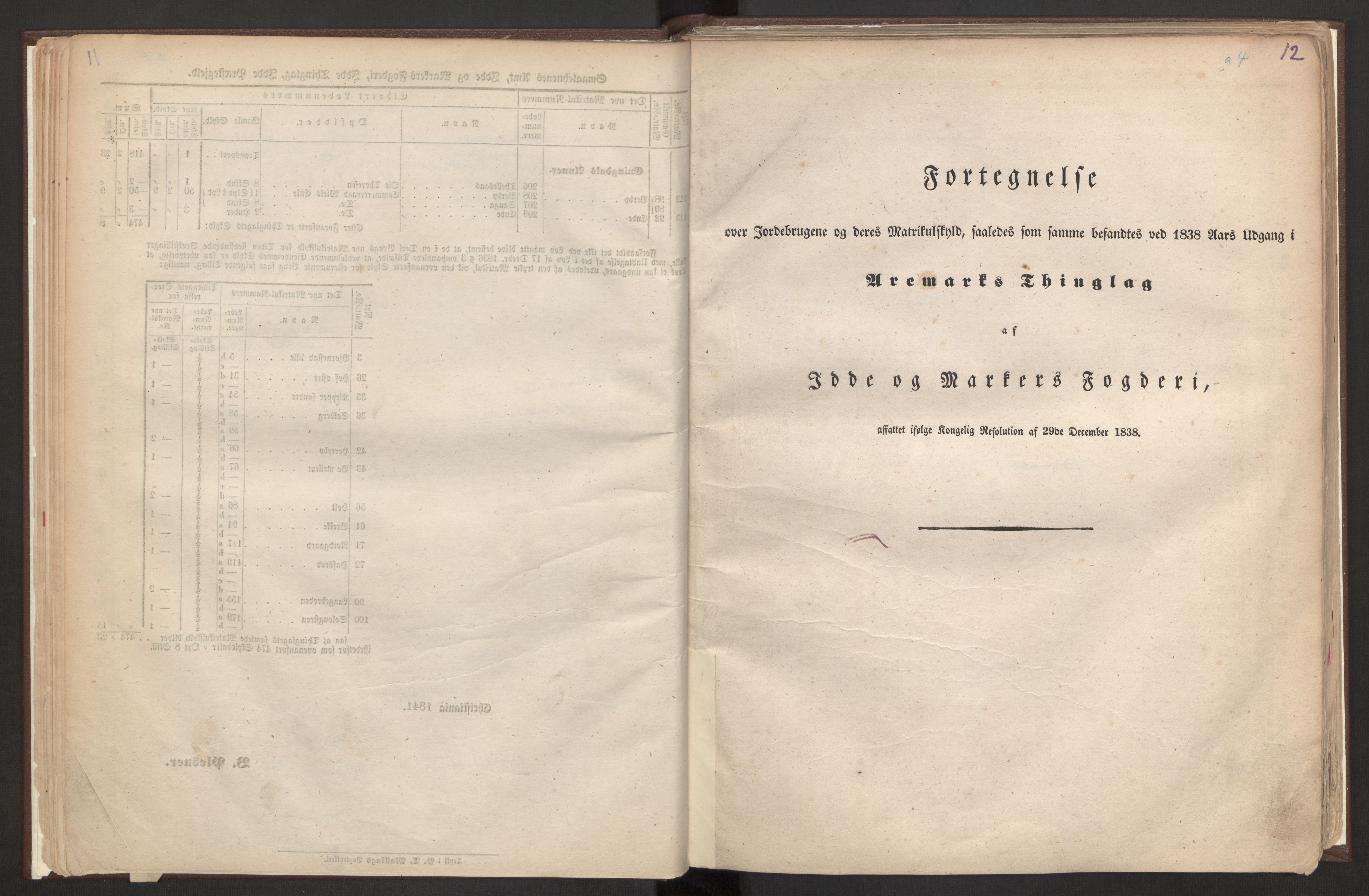 Rygh, RA/PA-0034/F/Fb/L0001: Matrikkelen for 1838 - Smaalenes amt (Østfold fylke), 1838, s. 12