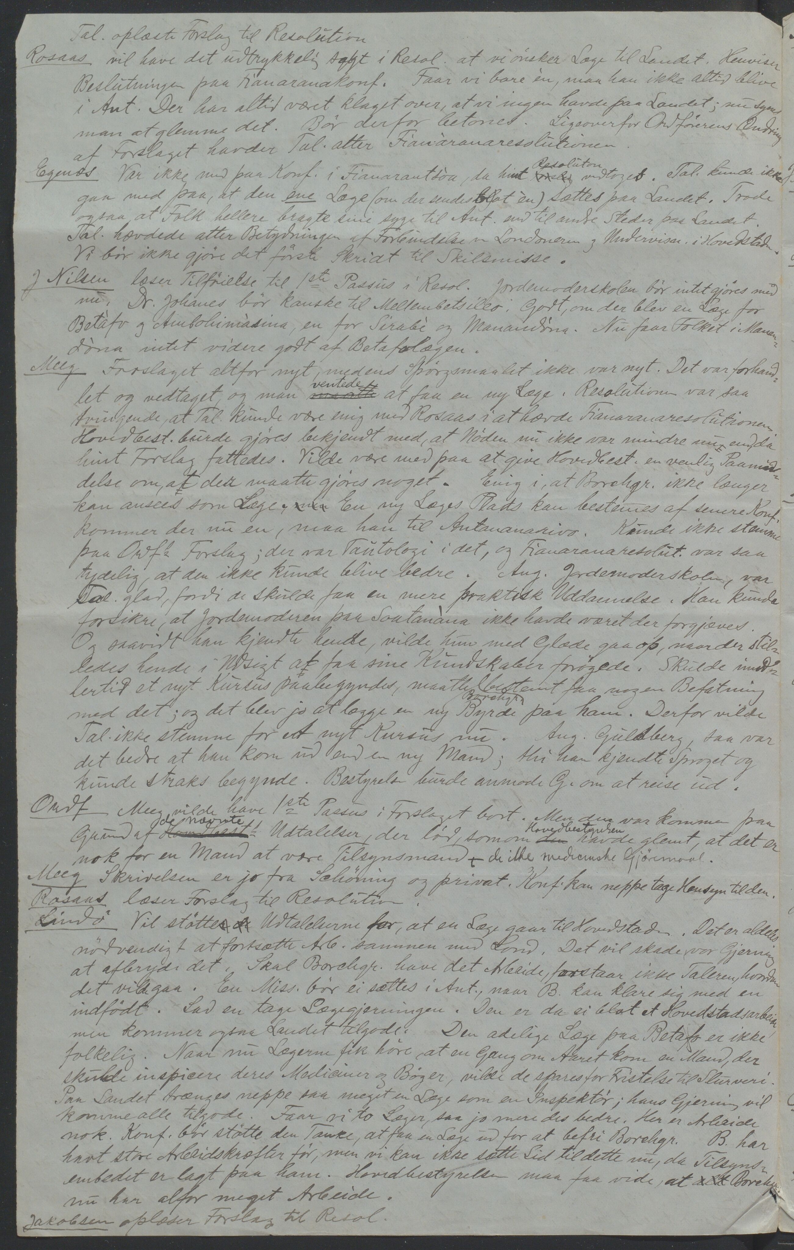 Det Norske Misjonsselskap - hovedadministrasjonen, VID/MA-A-1045/D/Da/Daa/L0037/0006: Konferansereferat og årsberetninger / Konferansereferat fra Madagaskar Innland., 1888