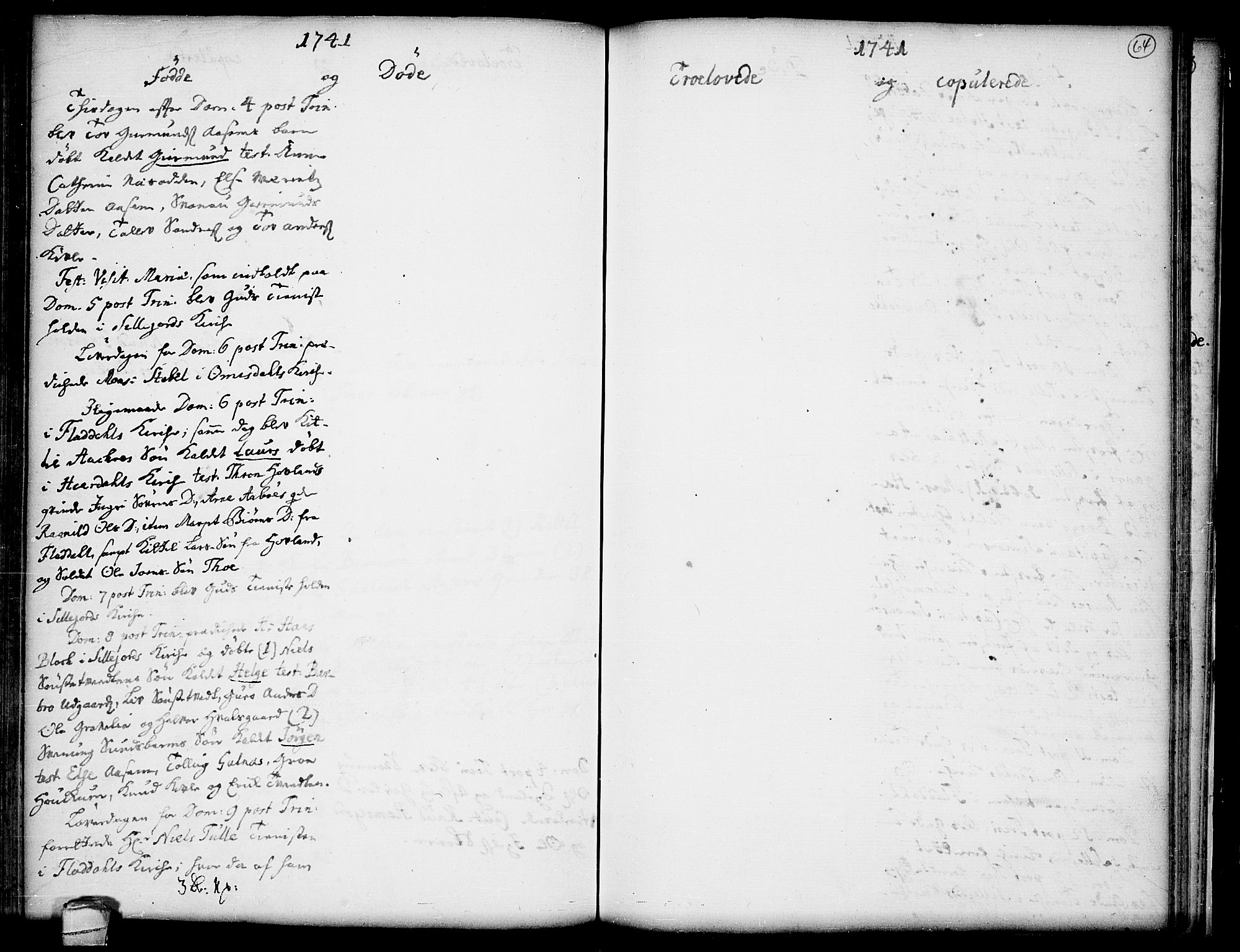Seljord kirkebøker, SAKO/A-20/F/Fa/L0005: Ministerialbok nr. I 5, 1737-1743, s. 64