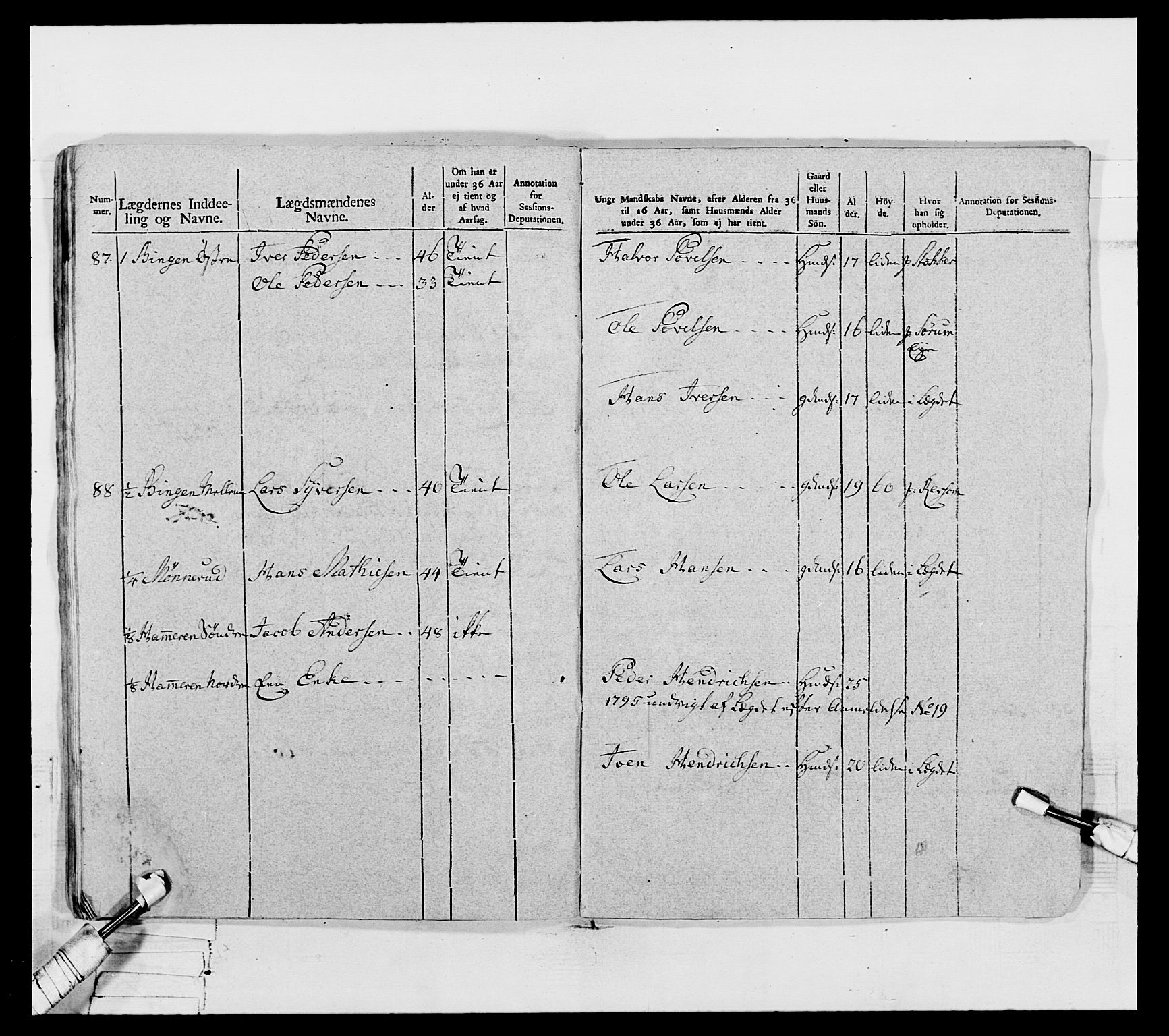 Generalitets- og kommissariatskollegiet, Det kongelige norske kommissariatskollegium, AV/RA-EA-5420/E/Eh/L0067: Opplandske nasjonale infanteriregiment, 1789-1797, s. 436