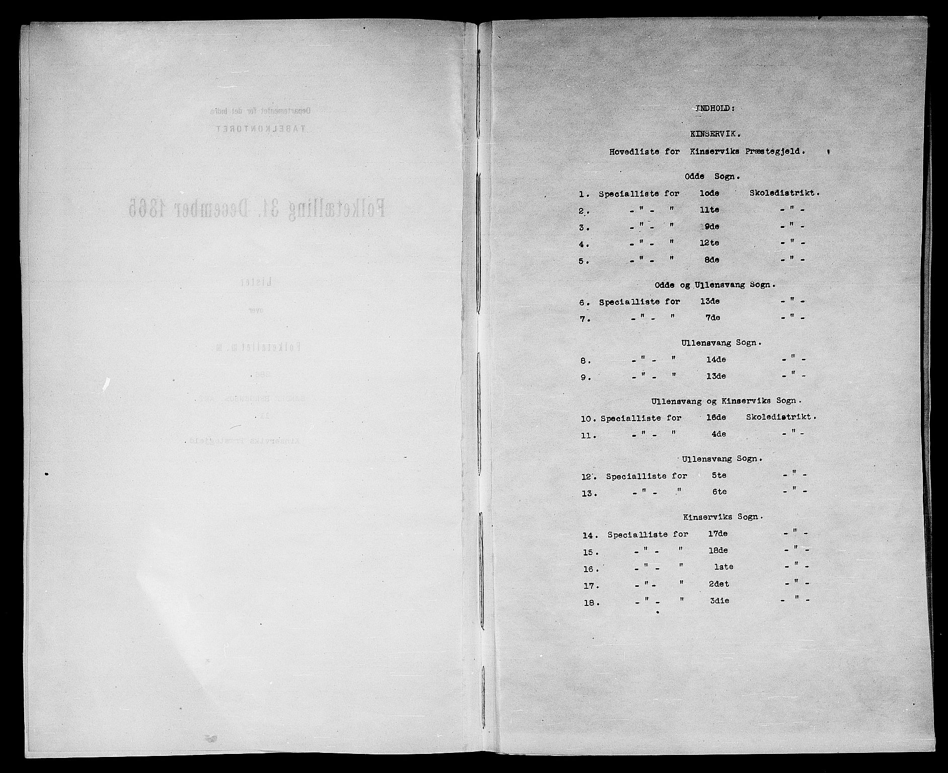 RA, Folketelling 1865 for 1230P Kinsarvik prestegjeld, 1865, s. 4