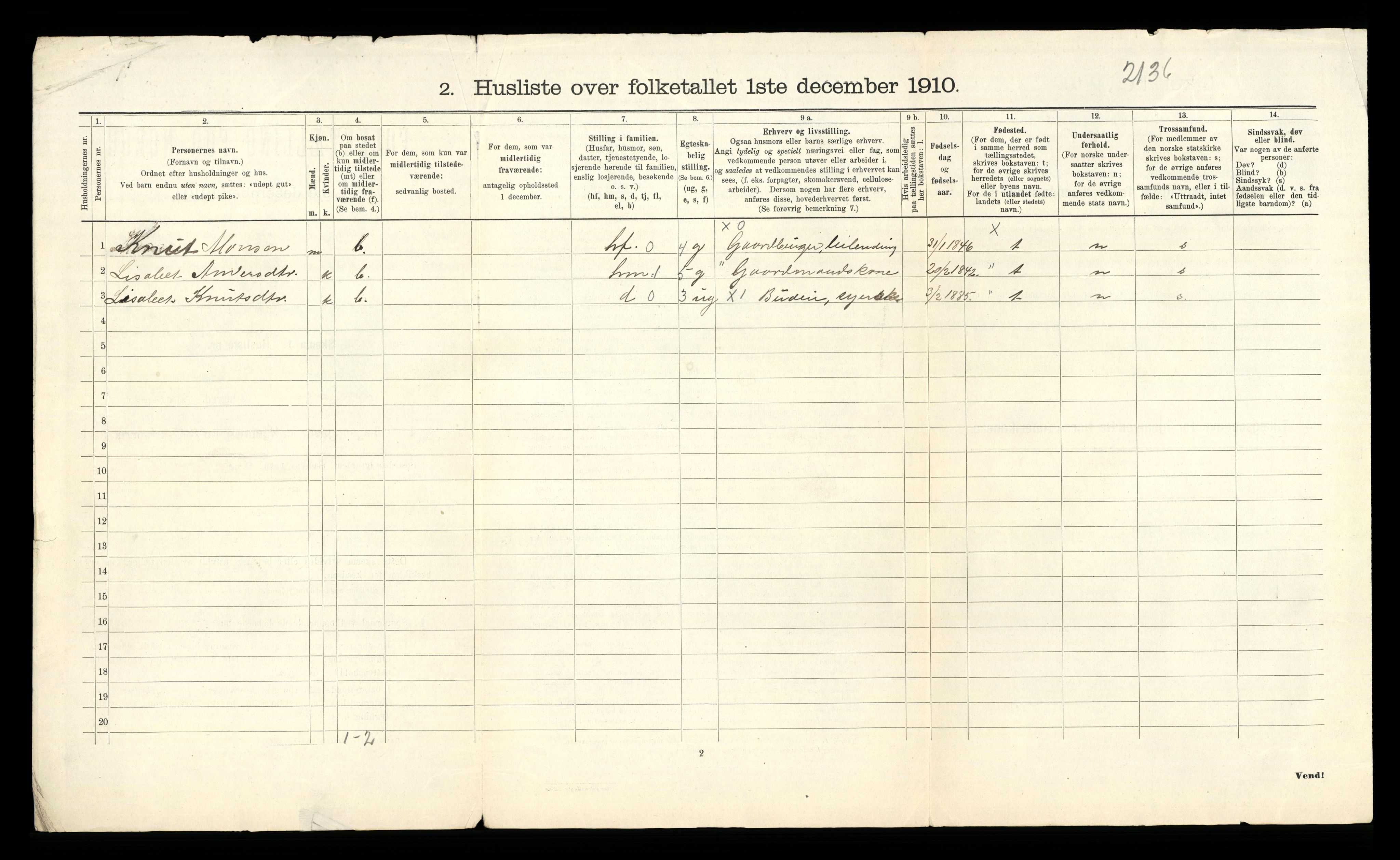 RA, Folketelling 1910 for 1225 Varaldsøy herred, 1910, s. 24