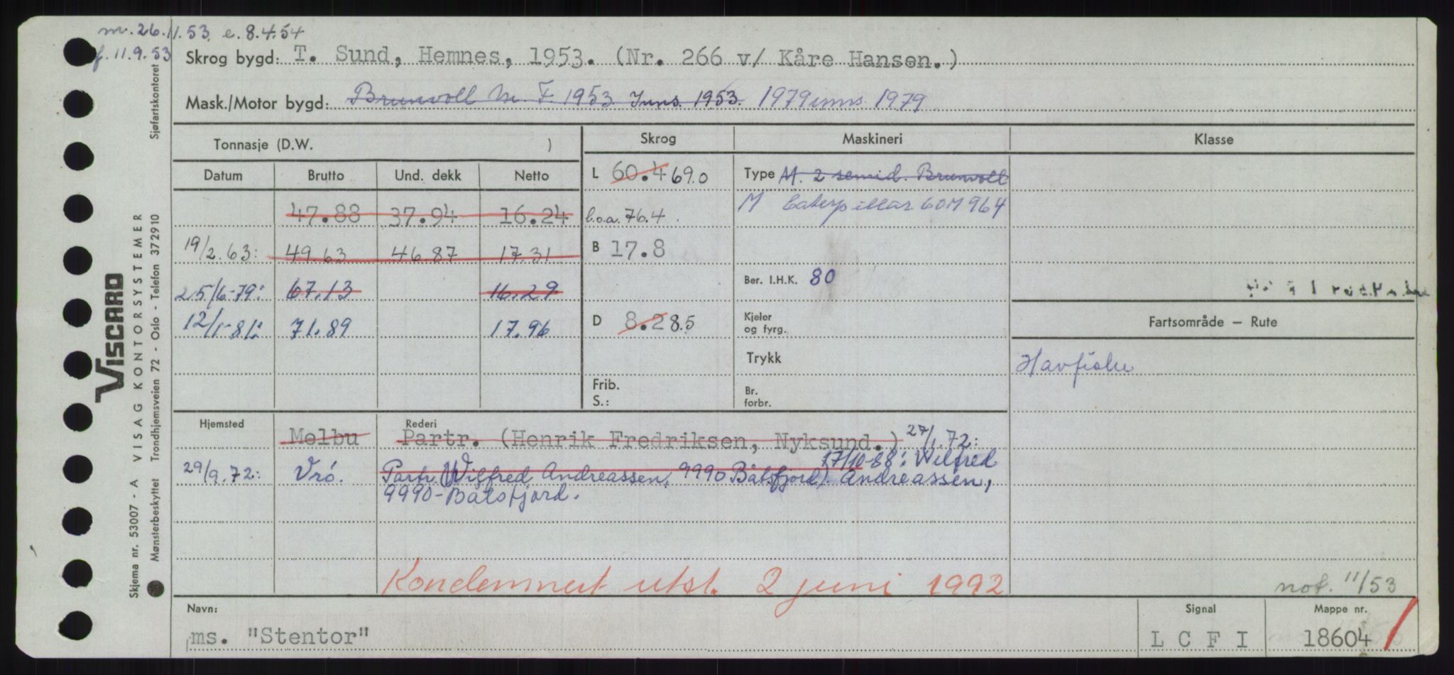 Sjøfartsdirektoratet med forløpere, Skipsmålingen, RA/S-1627/H/Hd/L0036: Fartøy, St, s. 327