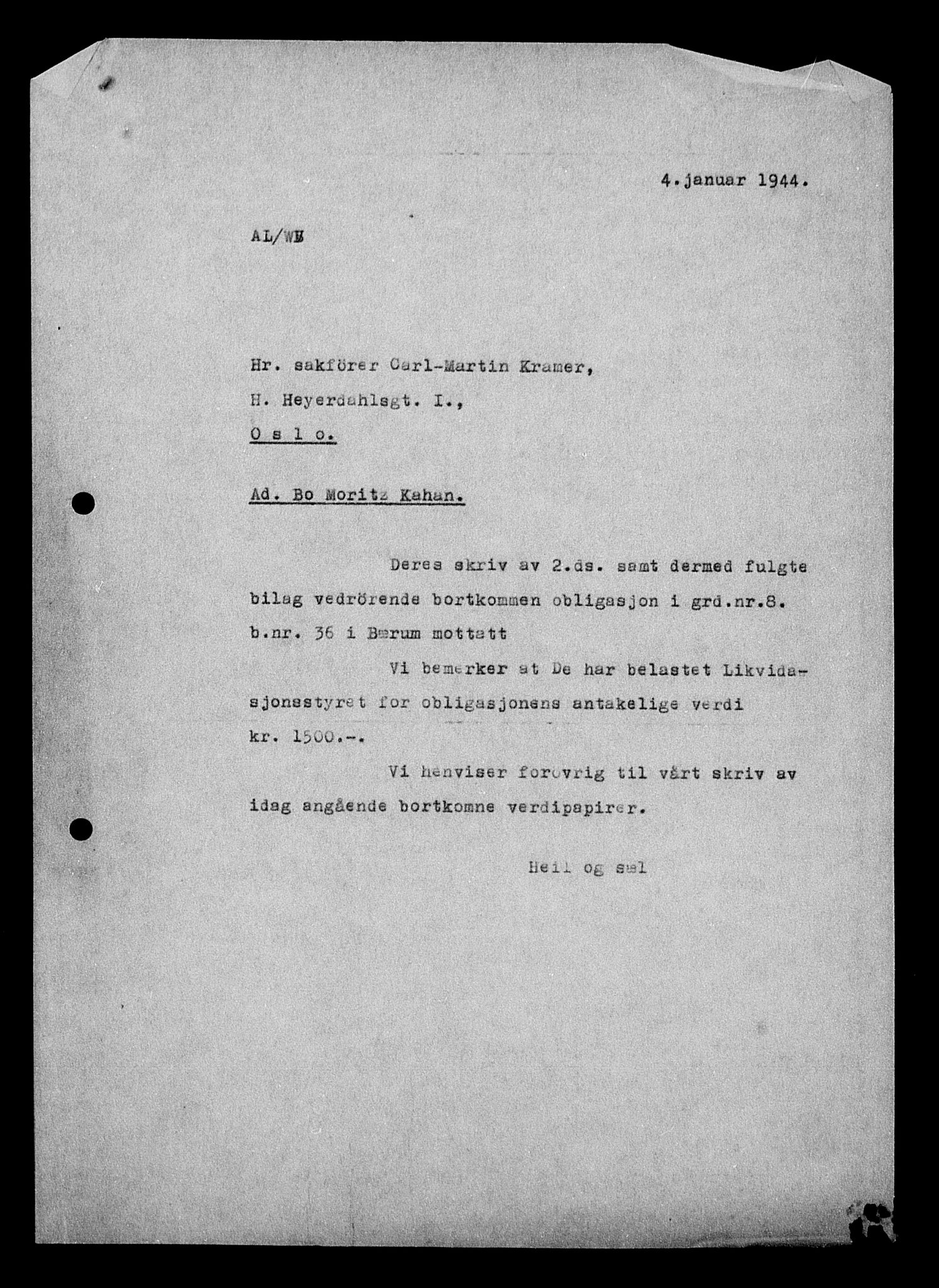 Justisdepartementet, Tilbakeføringskontoret for inndratte formuer, AV/RA-S-1564/H/Hc/Hcc/L0948: --, 1945-1947, s. 414