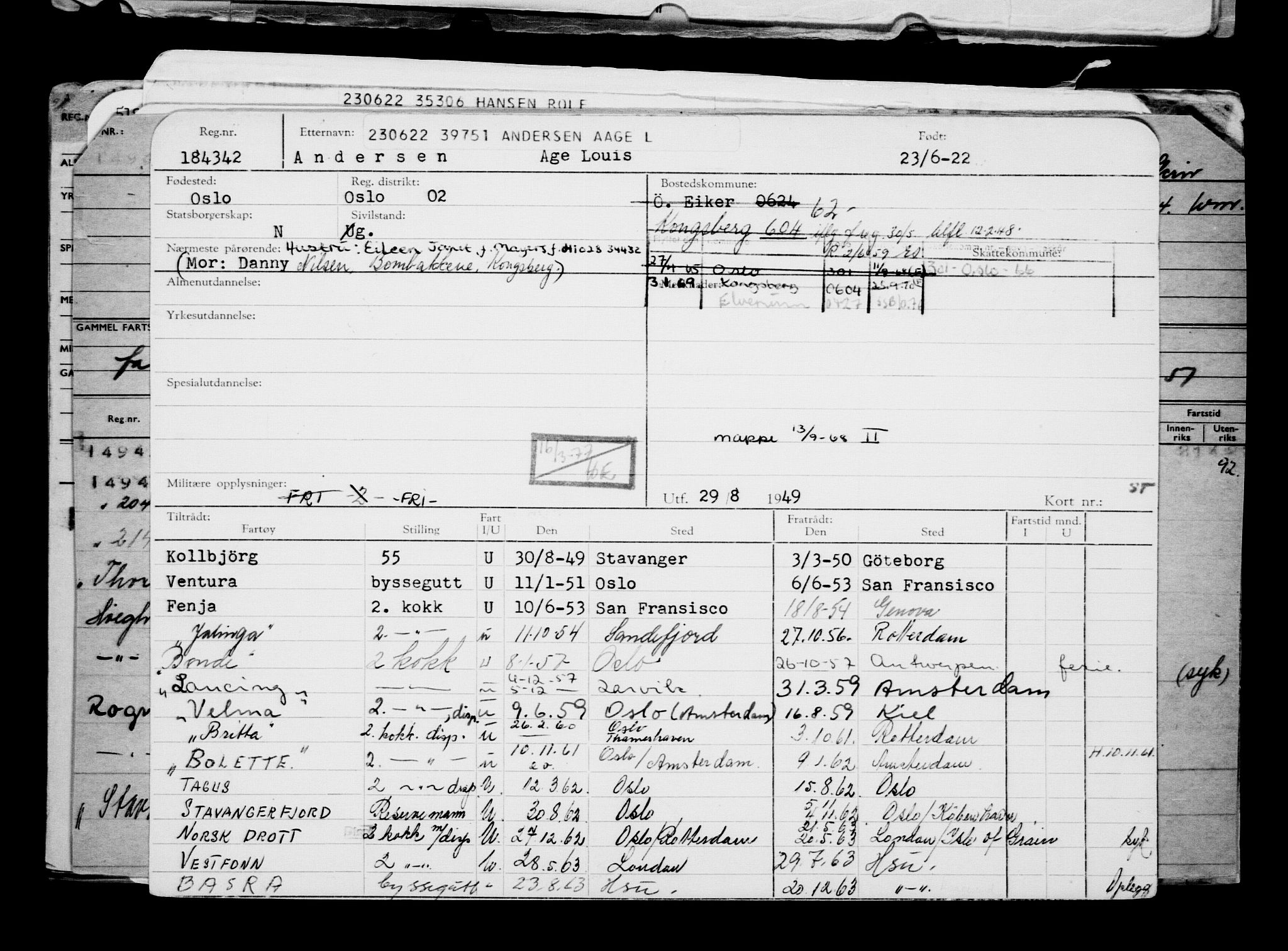 Direktoratet for sjømenn, AV/RA-S-3545/G/Gb/L0207: Hovedkort, 1922, s. 720