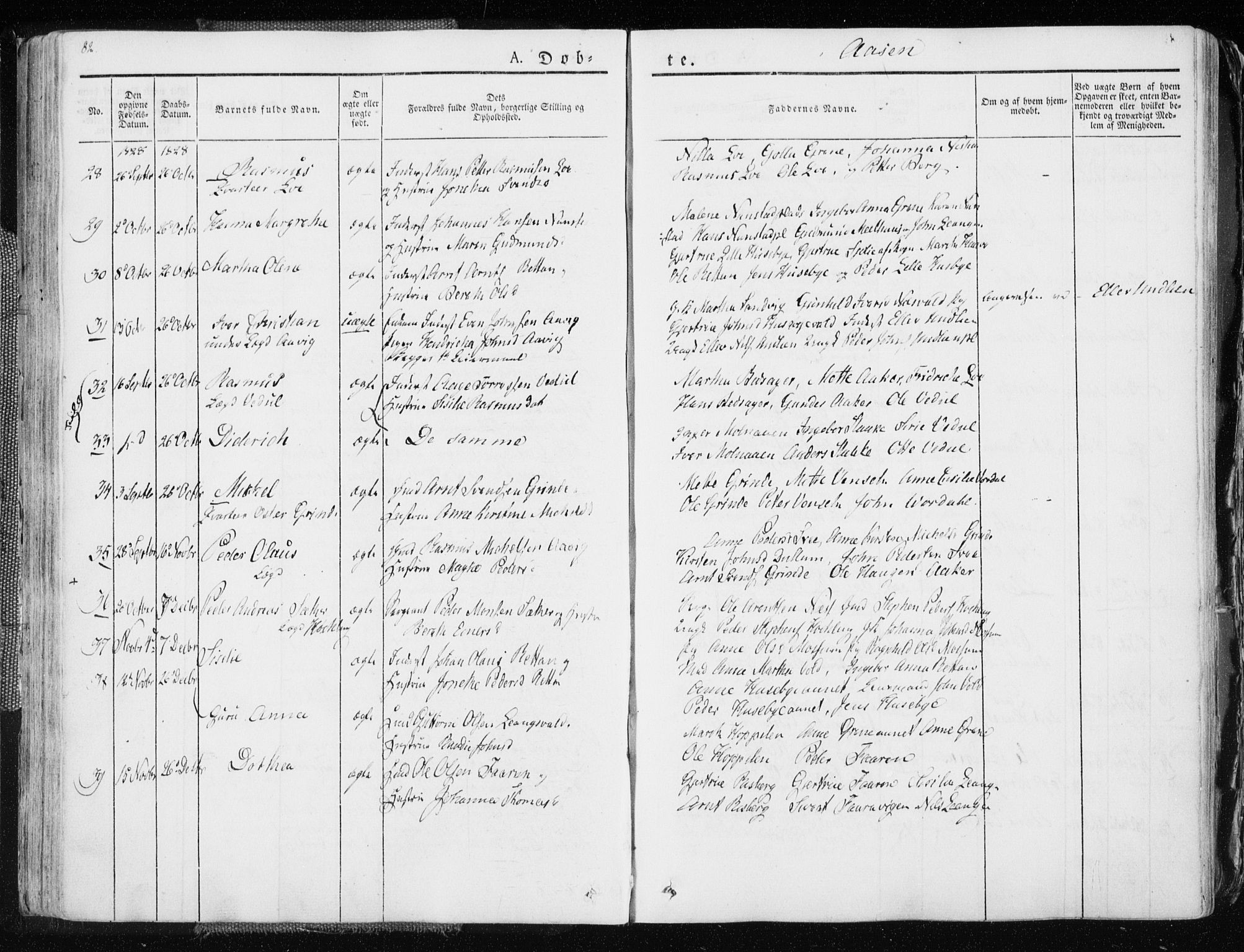 Ministerialprotokoller, klokkerbøker og fødselsregistre - Nord-Trøndelag, AV/SAT-A-1458/713/L0114: Ministerialbok nr. 713A05, 1827-1839, s. 82
