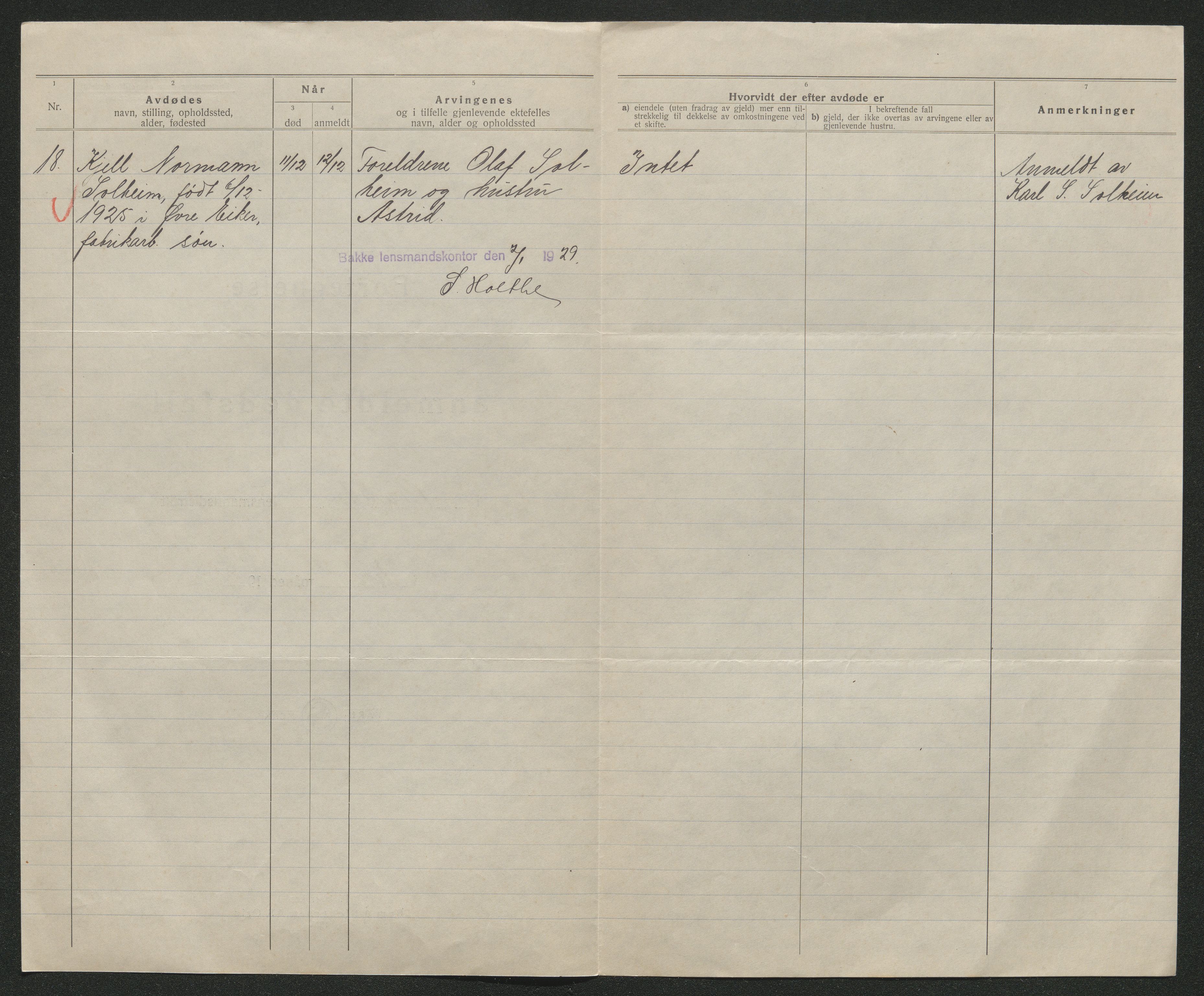 Eiker, Modum og Sigdal sorenskriveri, AV/SAKO-A-123/H/Ha/Hab/L0045: Dødsfallsmeldinger, 1928-1929, s. 525