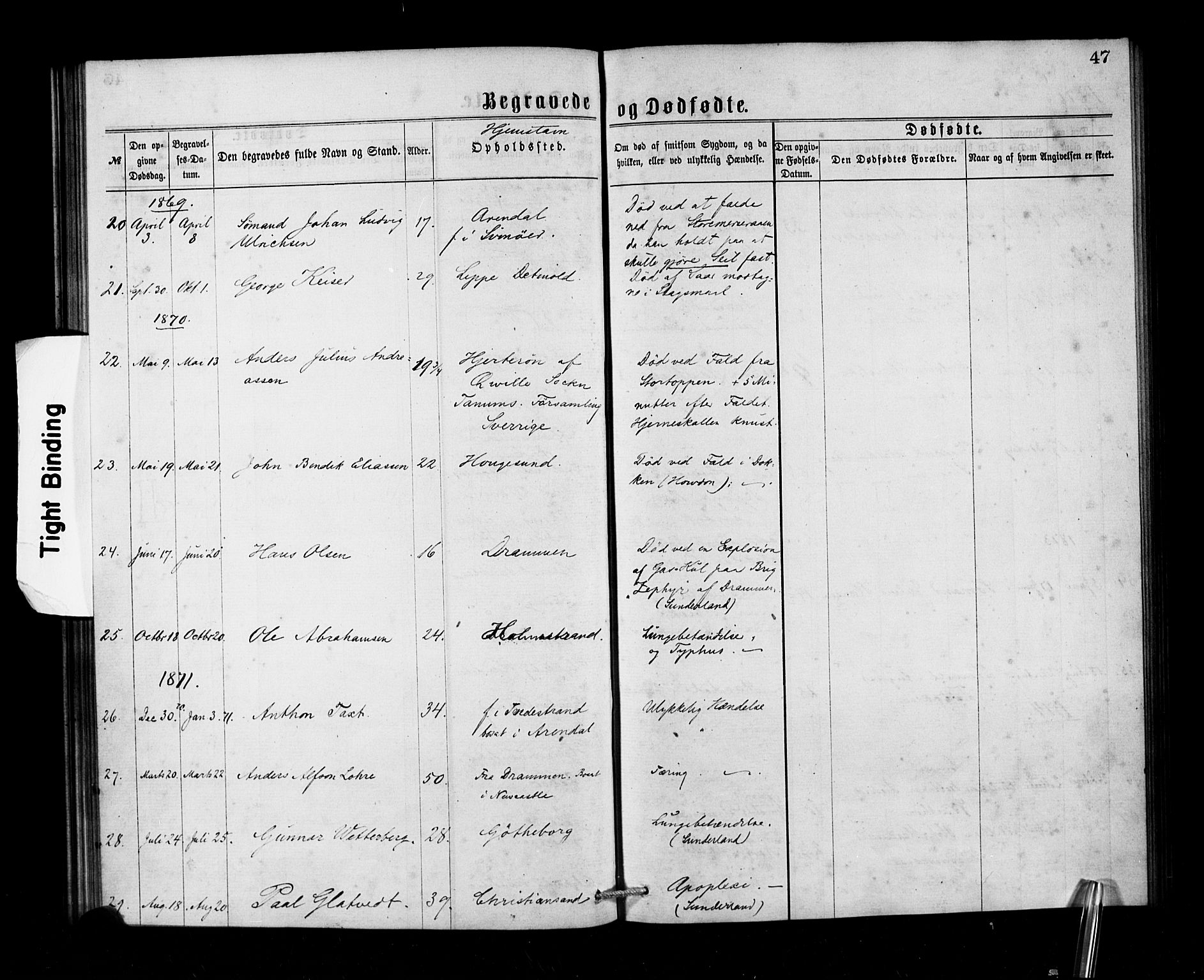 Den norske sjømannsmisjon i utlandet/Tyne-havnene (North Shields og New Castle), AV/SAB-SAB/PA-0101/H/Ha/L0001: Ministerialbok nr. A 1, 1865-1883, s. 47